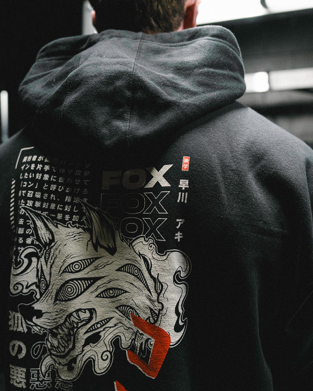 FOX DEVIL - Embroidery Hoodie