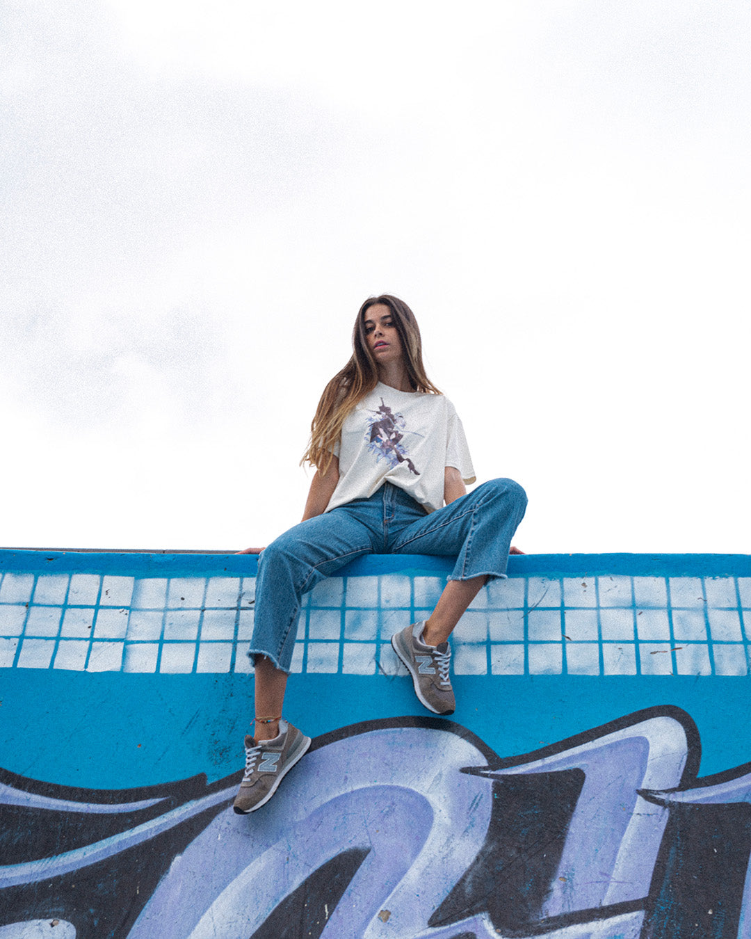 2B (Moonflower) - Oversized Heavy Tee