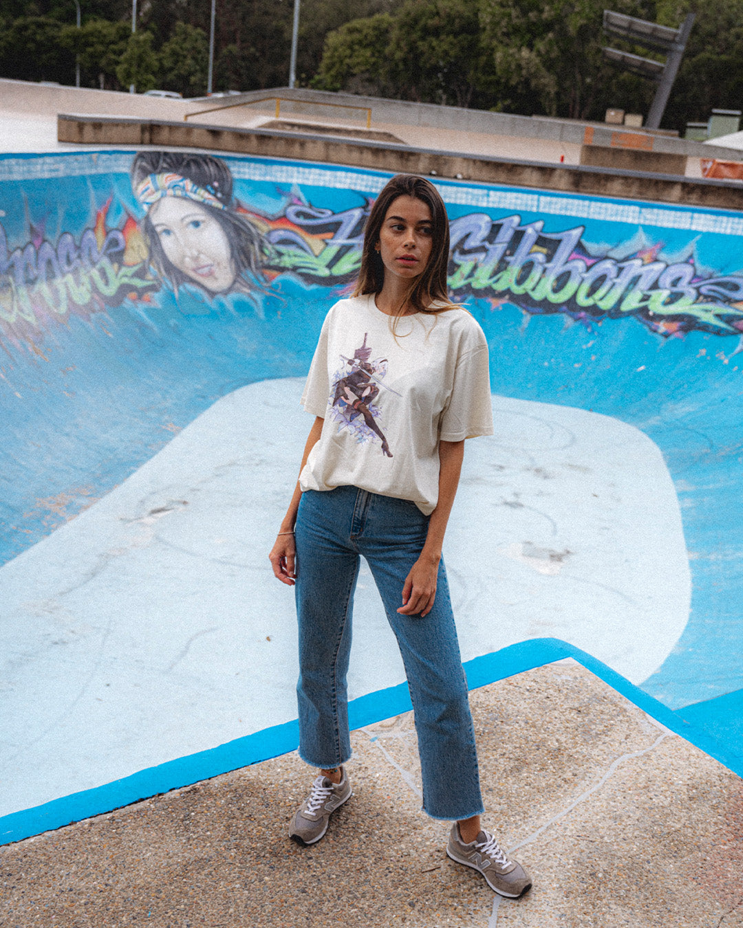 2B (Moonflower) - Oversized Heavy Tee