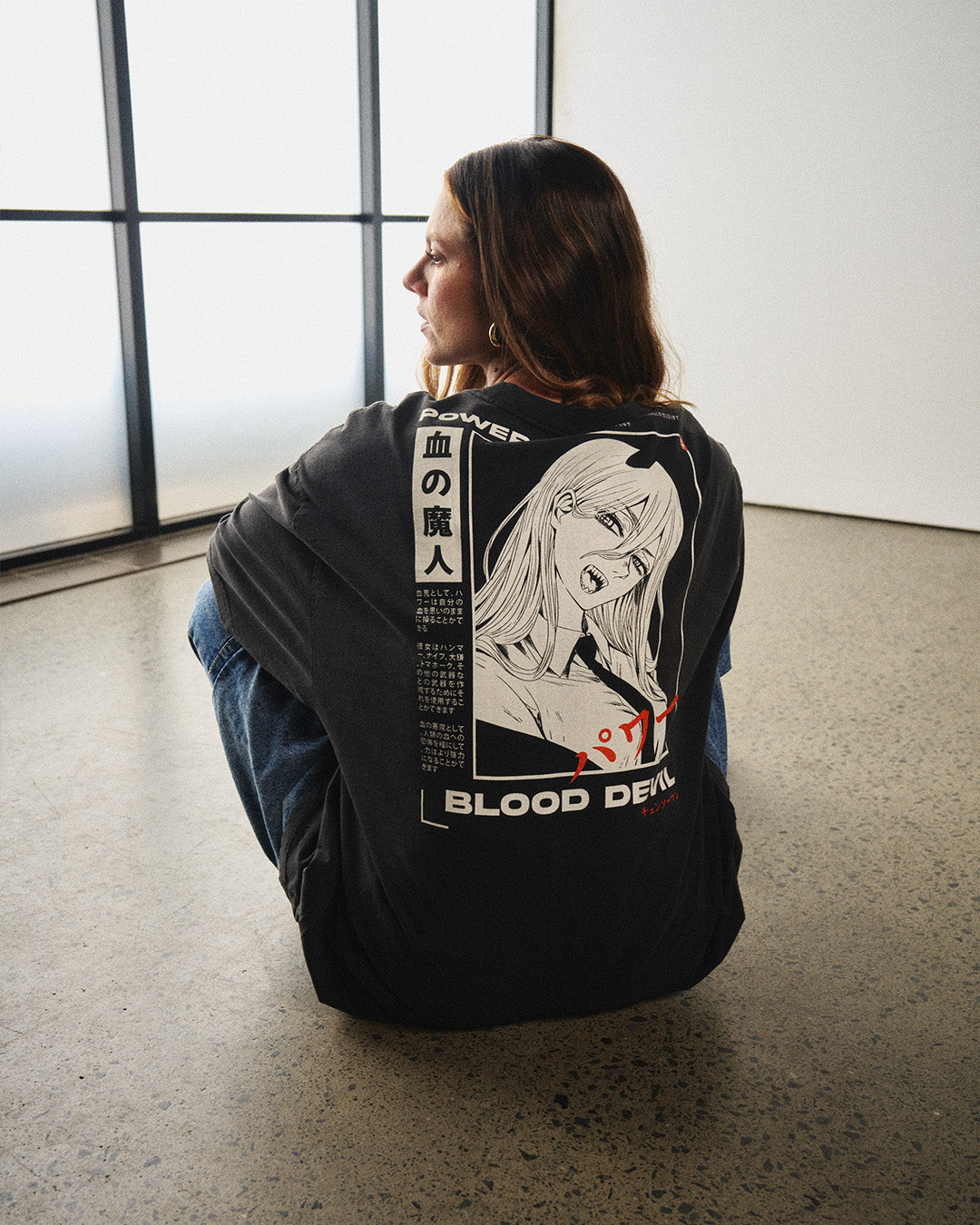 Power (BLOOD DEVIL) - Oversized Heavy Tee
