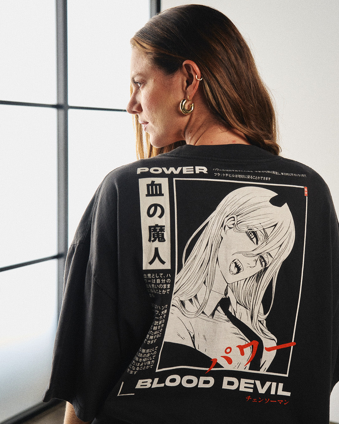 Power (BLOOD DEVIL) - Oversized Heavy Tee