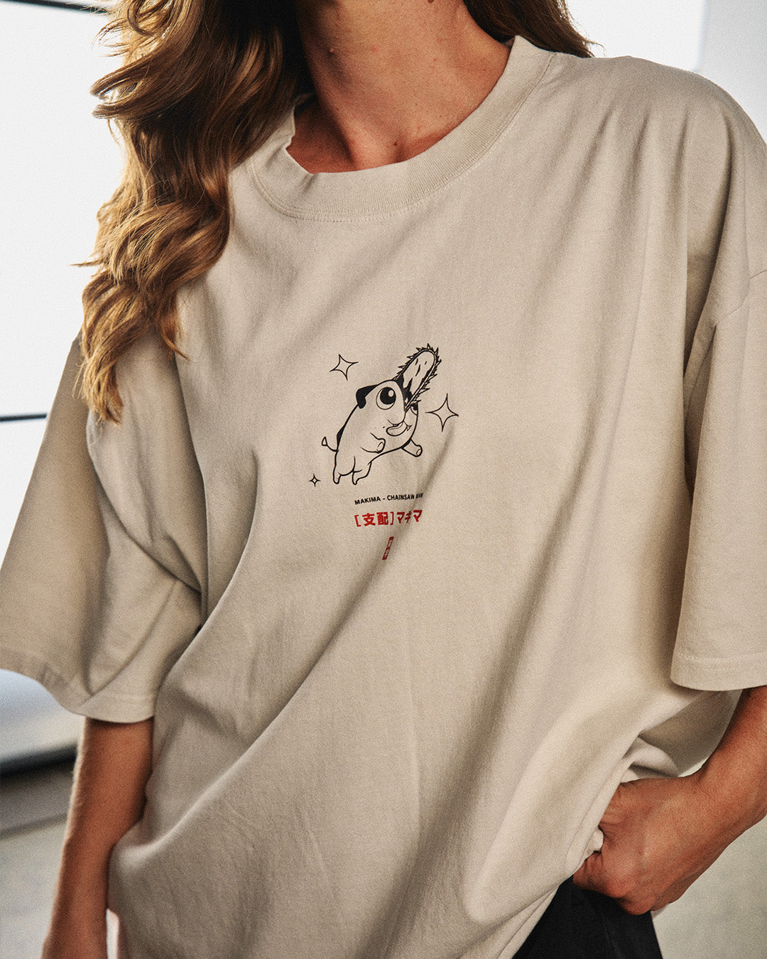 Makima (DRINKS) - Oversized Heavy Tee