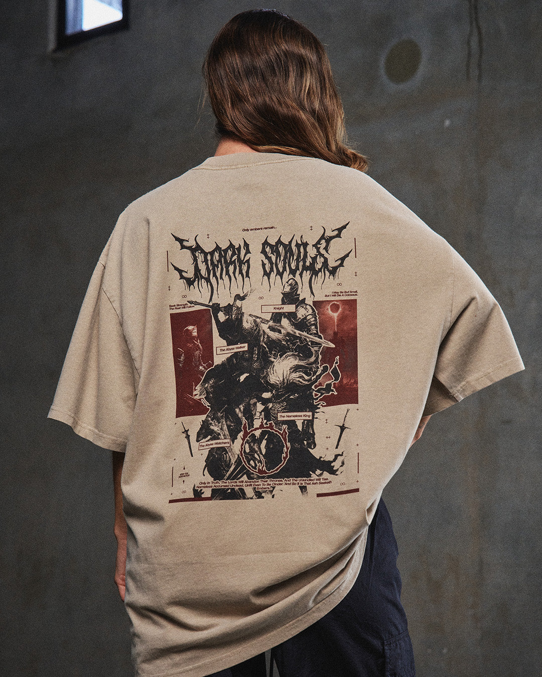 Dark Souls (EMBERS) - Oversized Heavy Tee