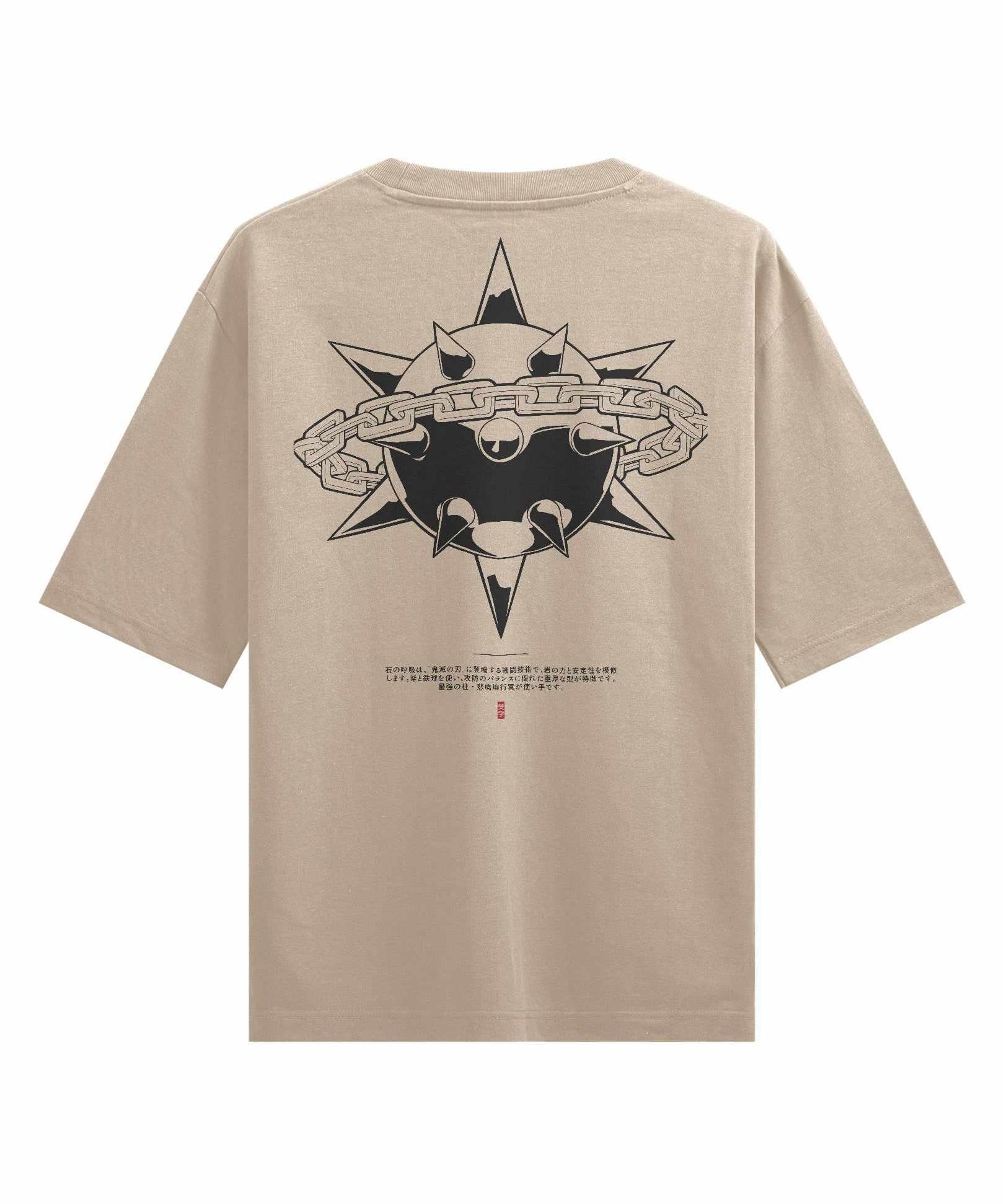 Stone Flail - Oversized Heavy Tee-Faded Black-S-Iced Tea Aesthetics