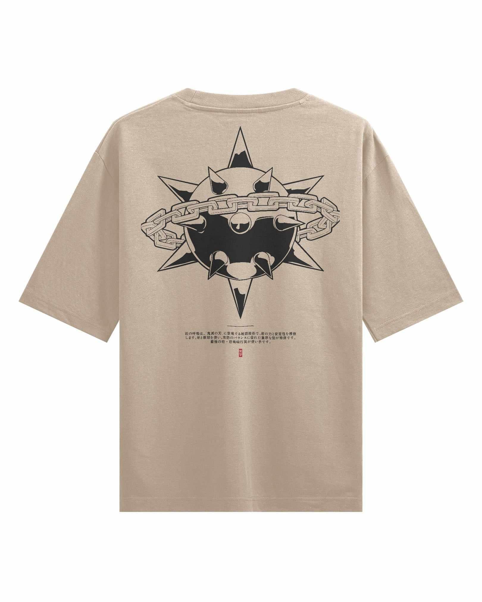 Stone Flail - Oversized Heavy Tee-Faded Black-S-Iced Tea Aesthetics