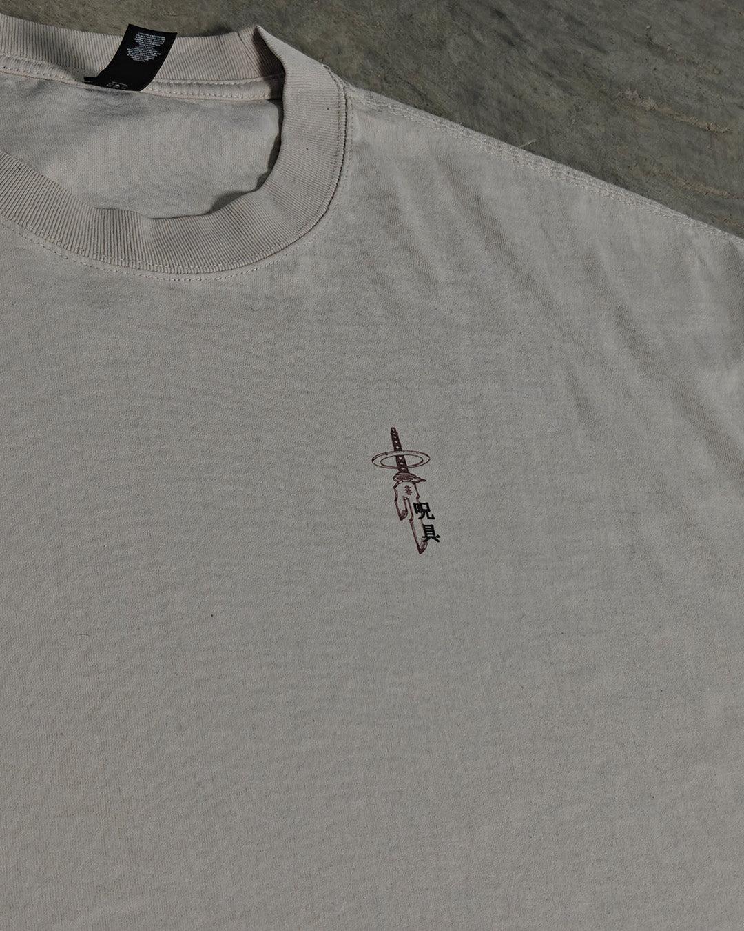 SPEAR OF HEAVEN - Oversized Heavy Tee-Faded Black-S-Iced Tea Aesthetics