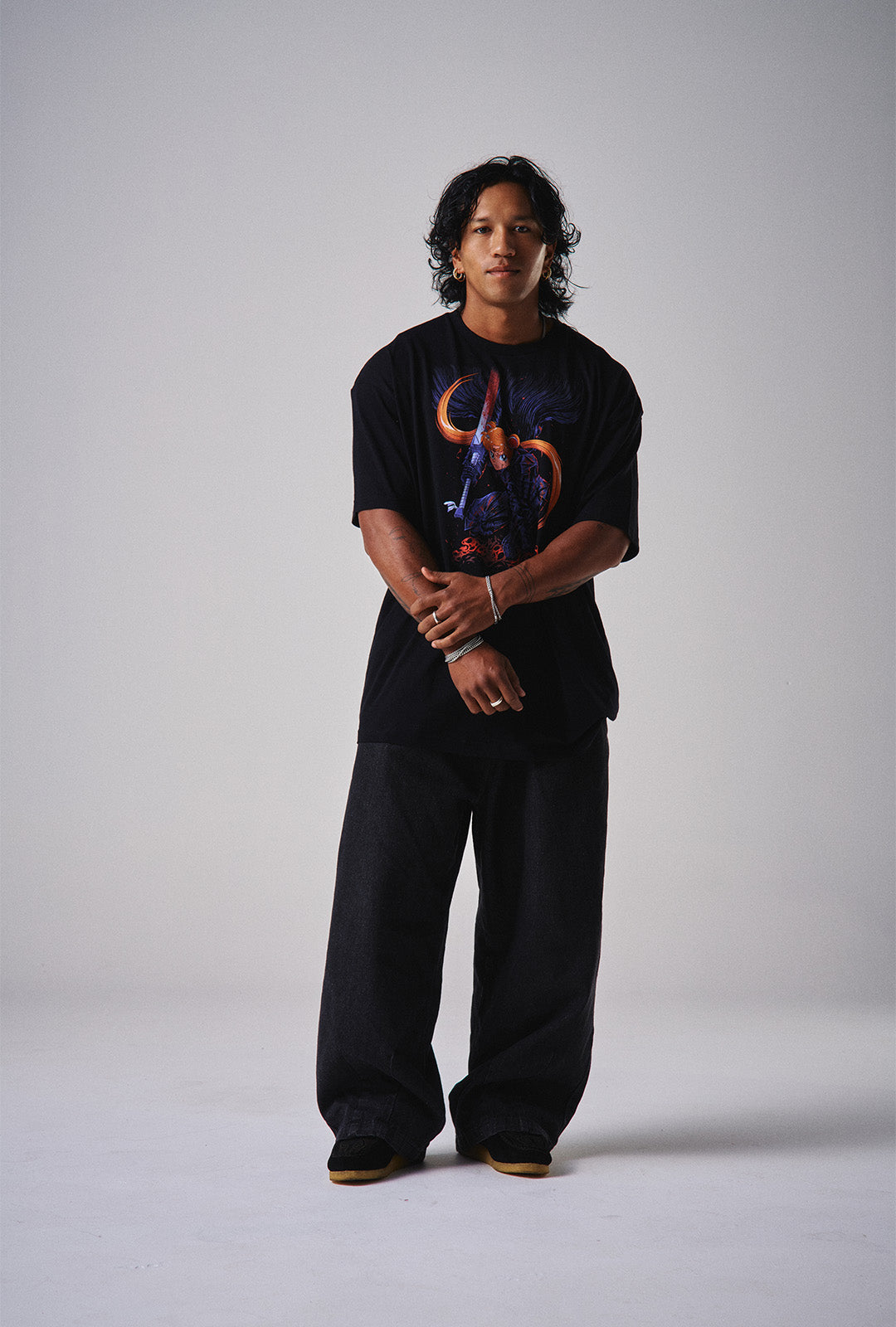 Black Swordsmoon - Oversized Heavy Tee