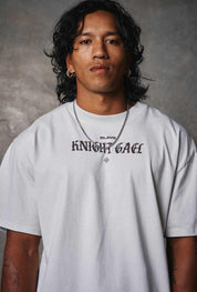 Slave Knight Gael - Oversized Heavy Tee-Faded Black-S-Iced Tea Aesthetics