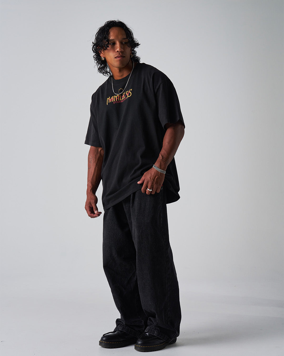 NAMELESS KING - Oversized Heavy Tee-S-Iced Tea Aesthetics