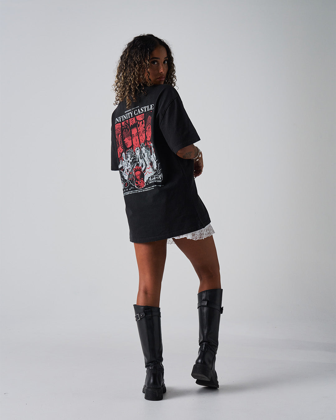 INFINITY CASTLE (UPPER MOON) - Oversized Heavy Tee-S-Iced Tea Aesthetics