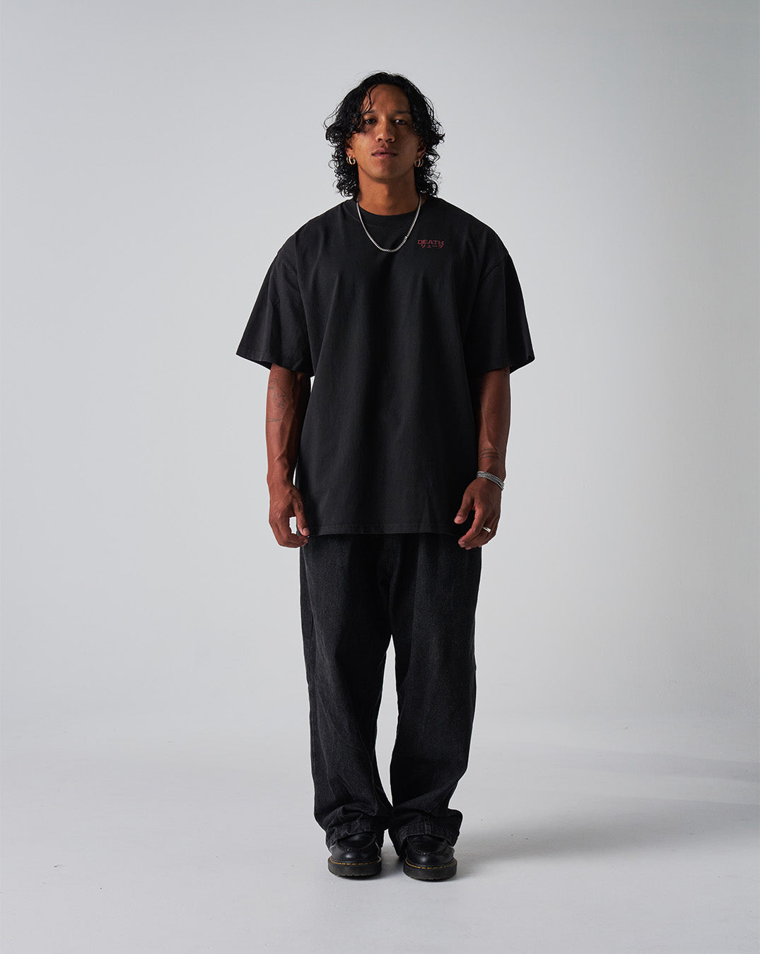 SHINIGAMI - Oversized Heavy Tee-Faded Black-S-Iced Tea Aesthetics
