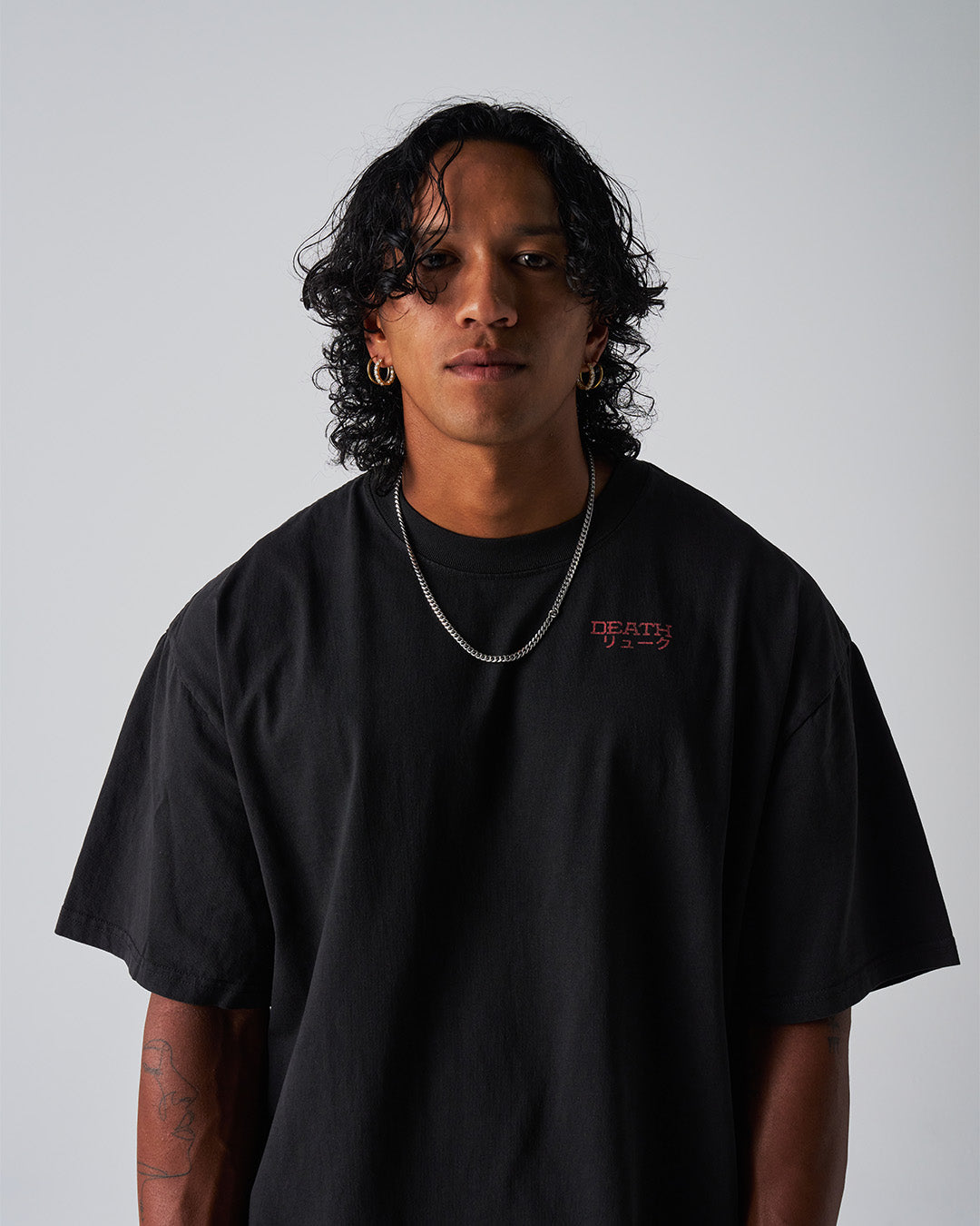 SHINIGAMI - Oversized Heavy Tee-Faded Black-S-Iced Tea Aesthetics