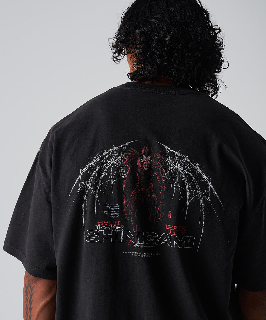 SHINIGAMI - Oversized Heavy Tee-Faded Black-S-Iced Tea Aesthetics