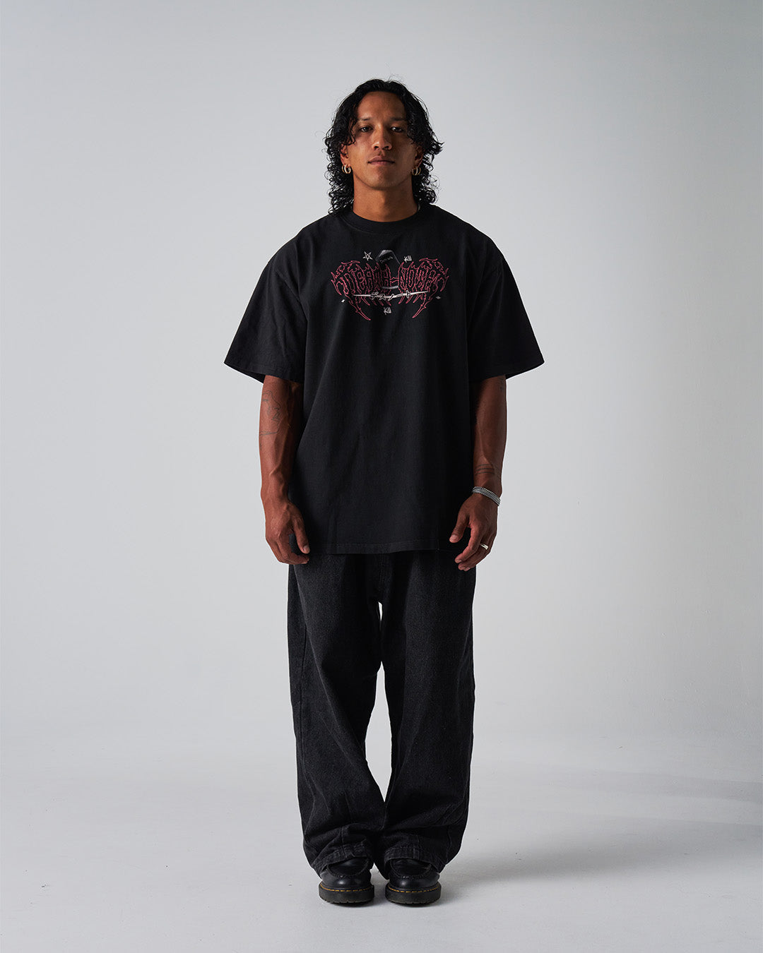 ROT - Oversized Heavy Tee-Faded Black-S-Iced Tea Aesthetics