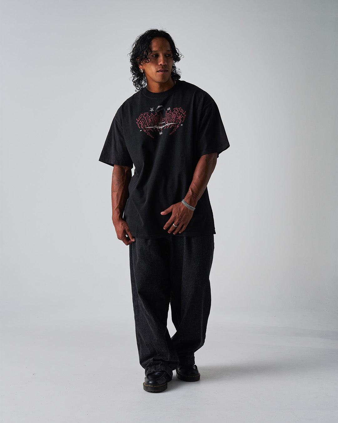 ROT - Oversized Heavy Tee-Faded Black-S-Iced Tea Aesthetics