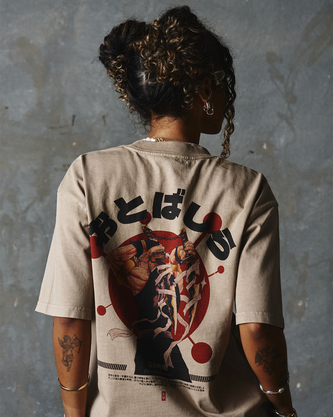 Sound Hashira - Oversized Heavy Tee-Faded Black-S-Iced Tea Aesthetics