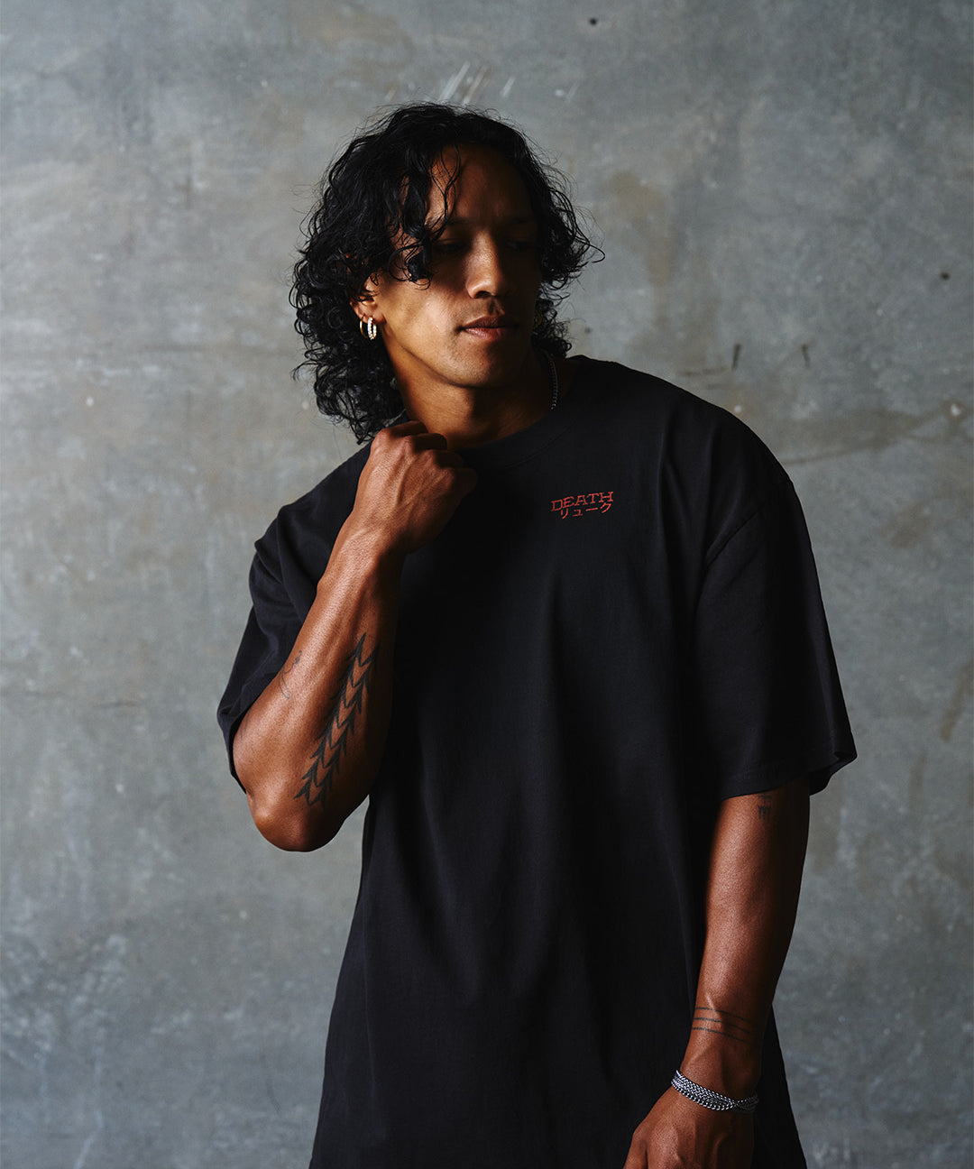 SHINIGAMI - Oversized Heavy Tee-Faded Black-S-Iced Tea Aesthetics