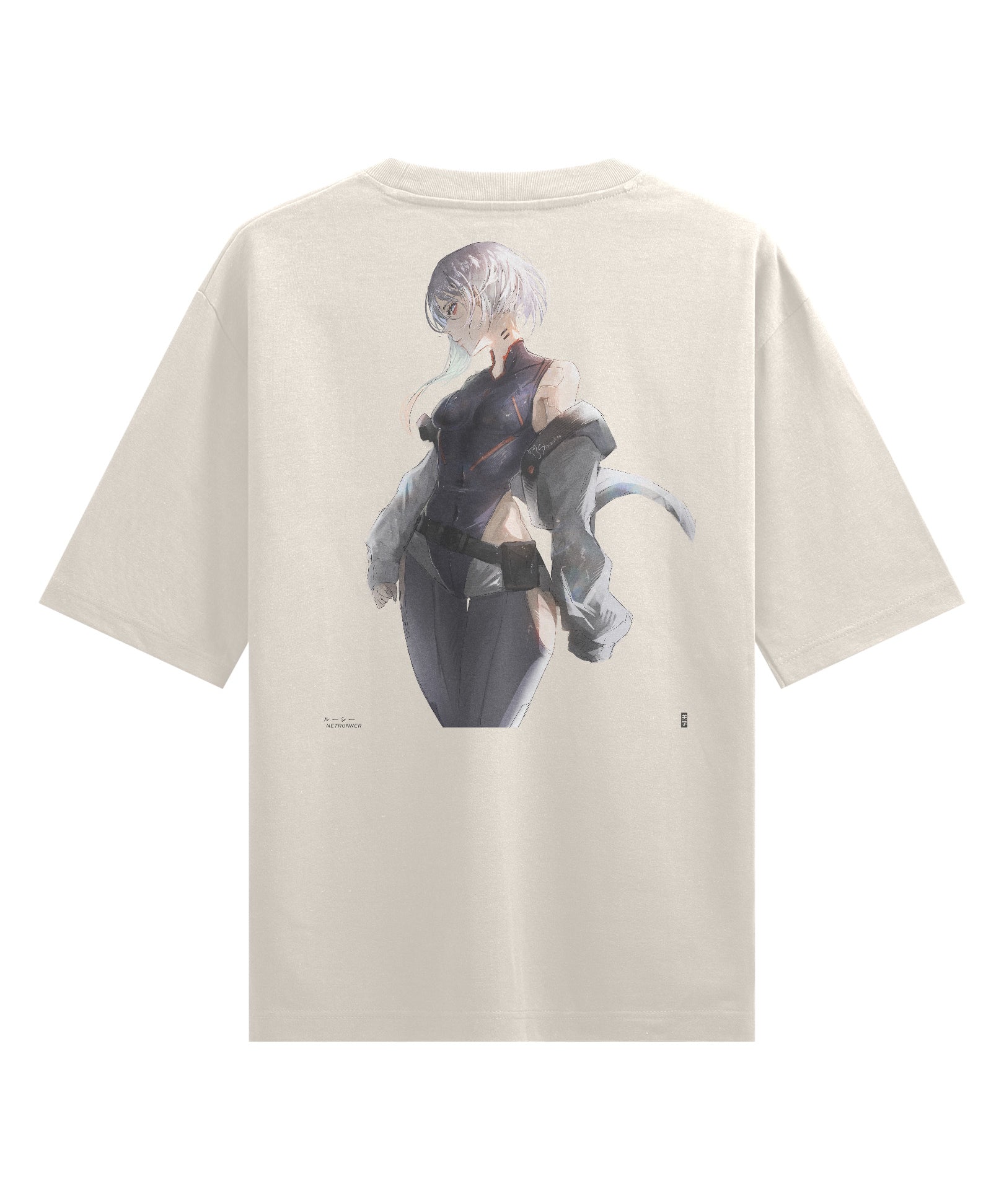 Lucy (Vision) - Oversized Heavy Tee-Faded Bone-M-Iced Tea Aesthetics