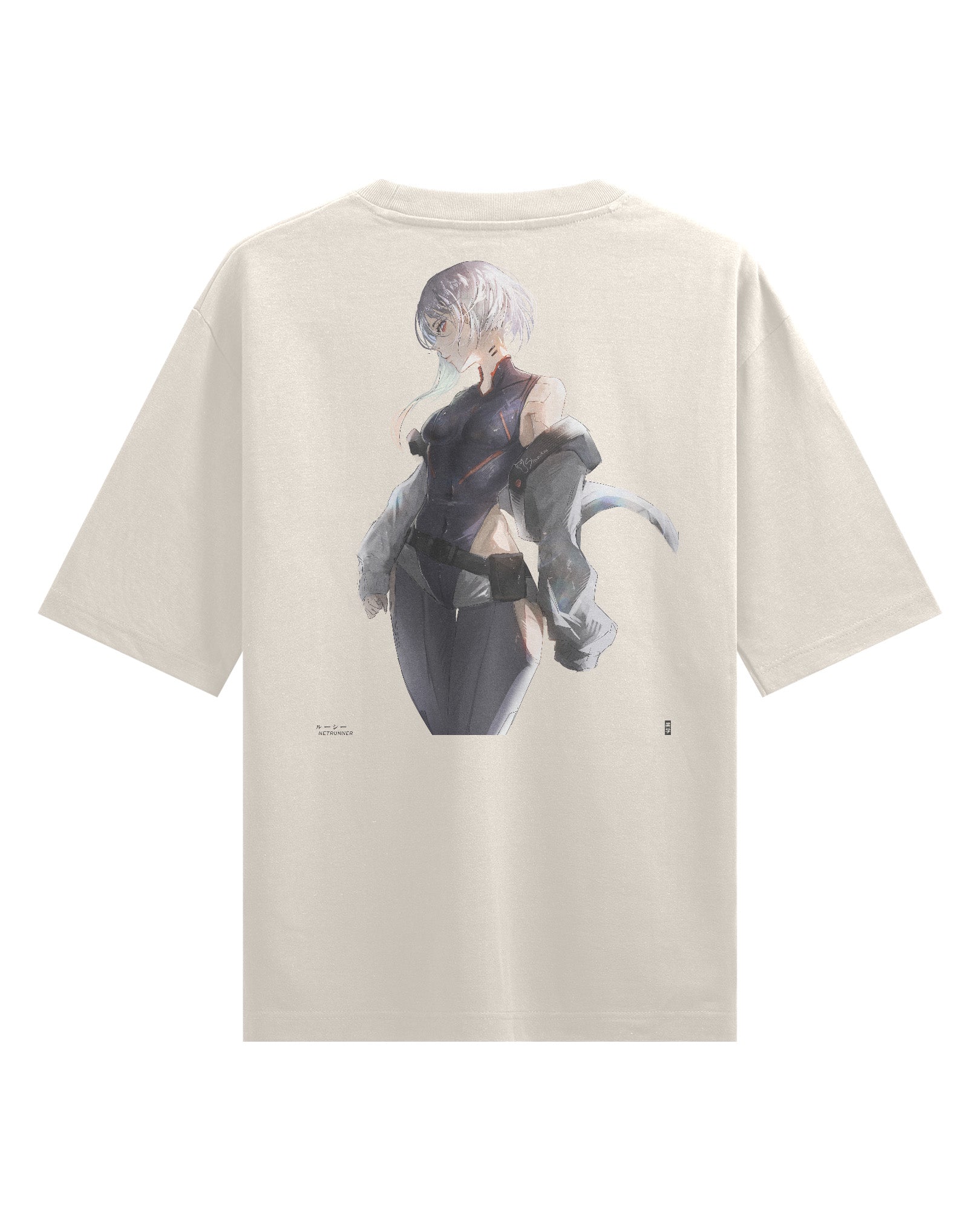 Lucy (Vision) - Oversized Heavy Tee-Faded Bone-M-Iced Tea Aesthetics