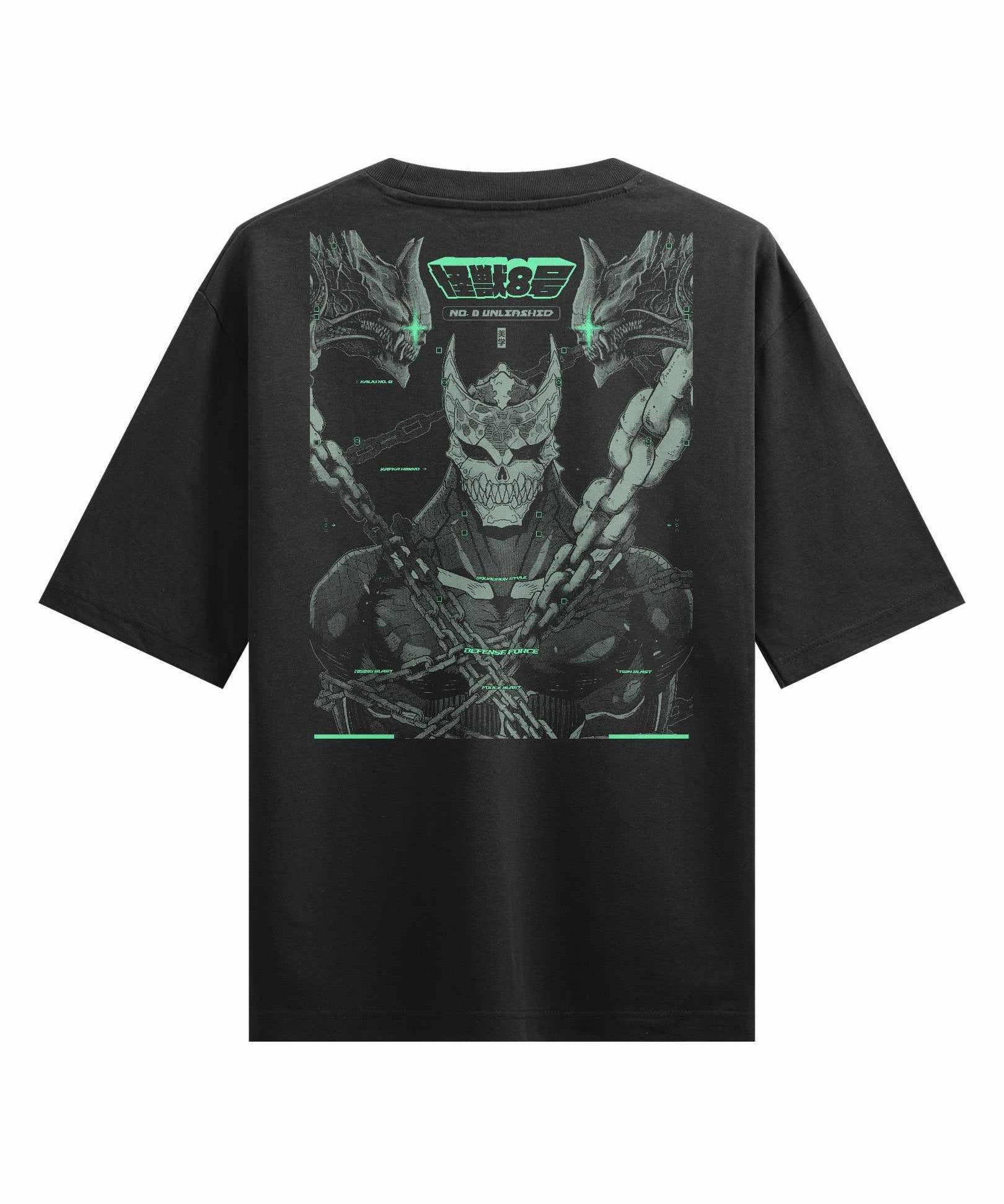 NO. 8 UNLEASHED (MK2) - Oversized Heavy Tee-Faded Black-S-Iced Tea Aesthetics