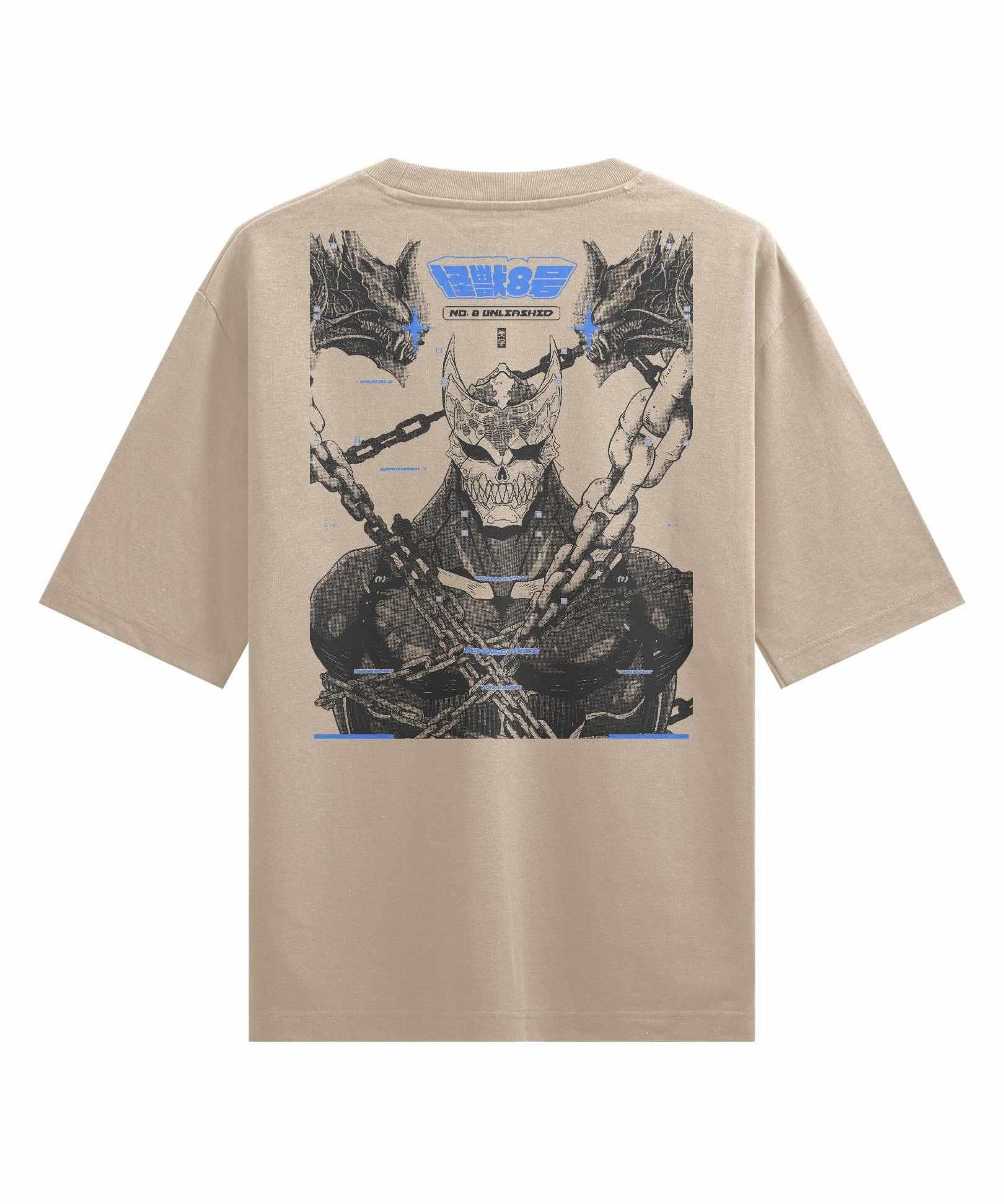 NO. 8 UNLEASHED (MK2) - Oversized Heavy Tee-Faded Black-S-Iced Tea Aesthetics