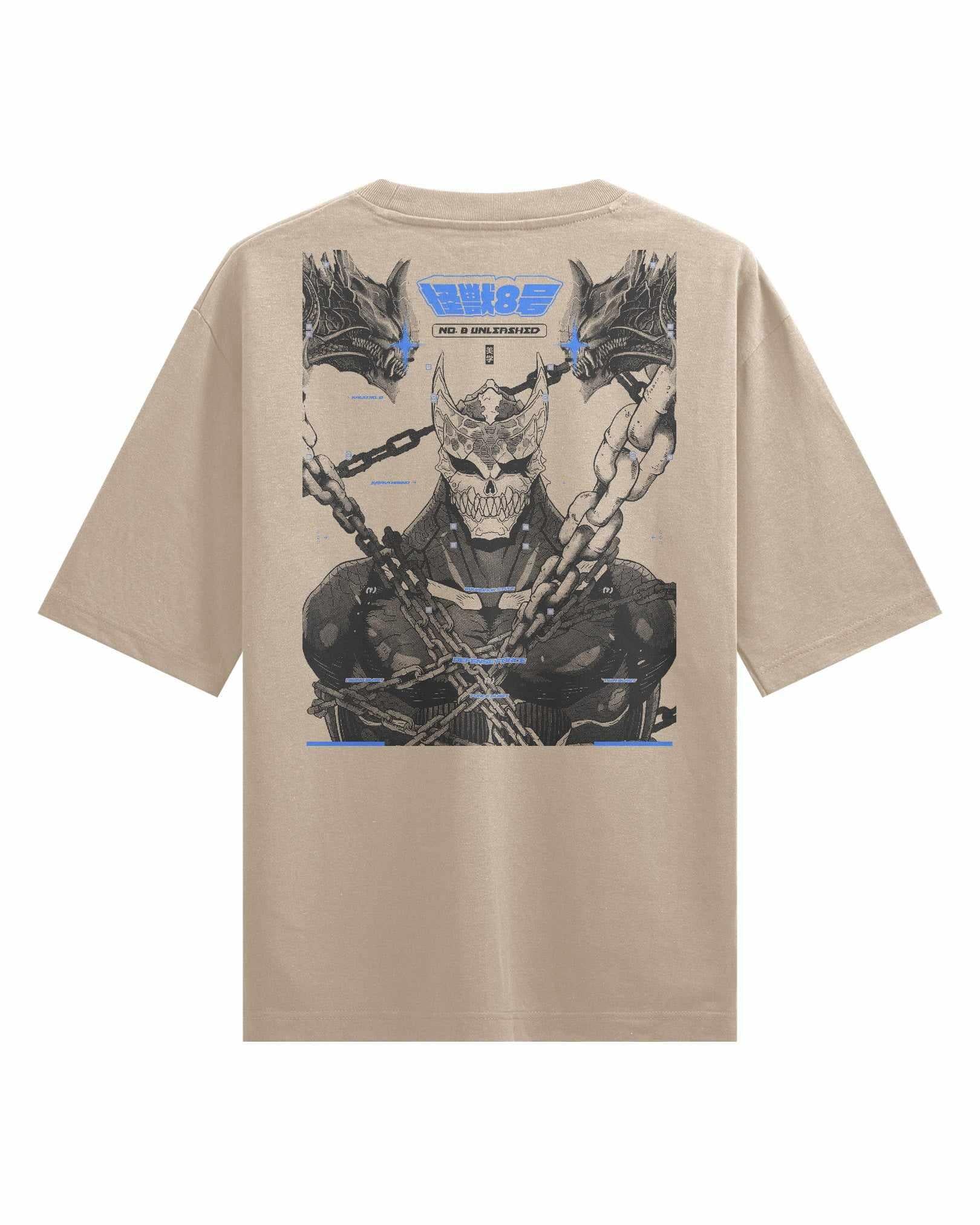 NO. 8 UNLEASHED (MK2) - Oversized Heavy Tee-Faded Black-S-Iced Tea Aesthetics