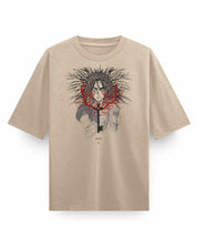 PATHS - Oversized Heavy Tee-Faded Khaki-S-Iced Tea Aesthetics