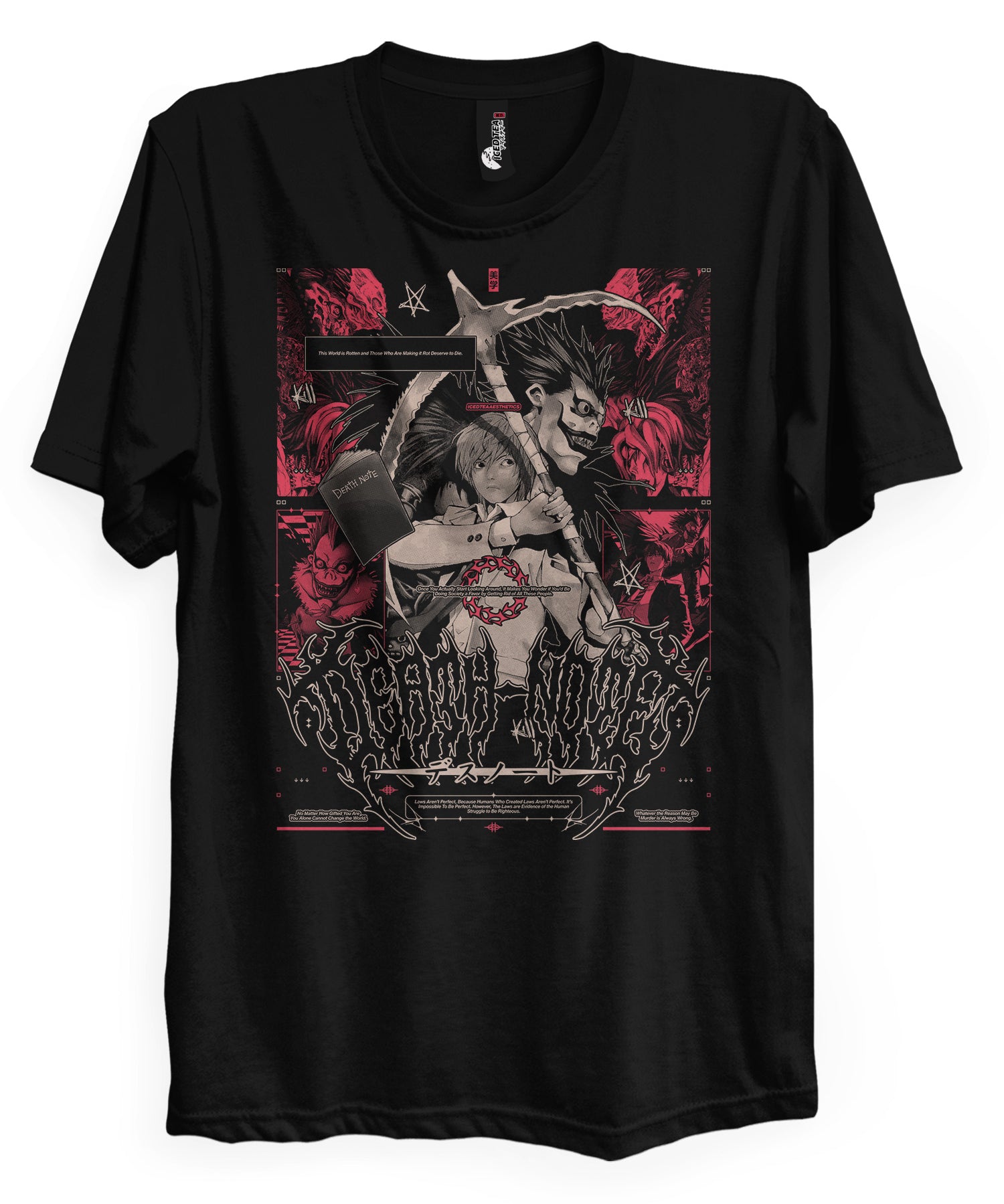 ROT - T-Shirt-Black-S-Iced Tea Aesthetics