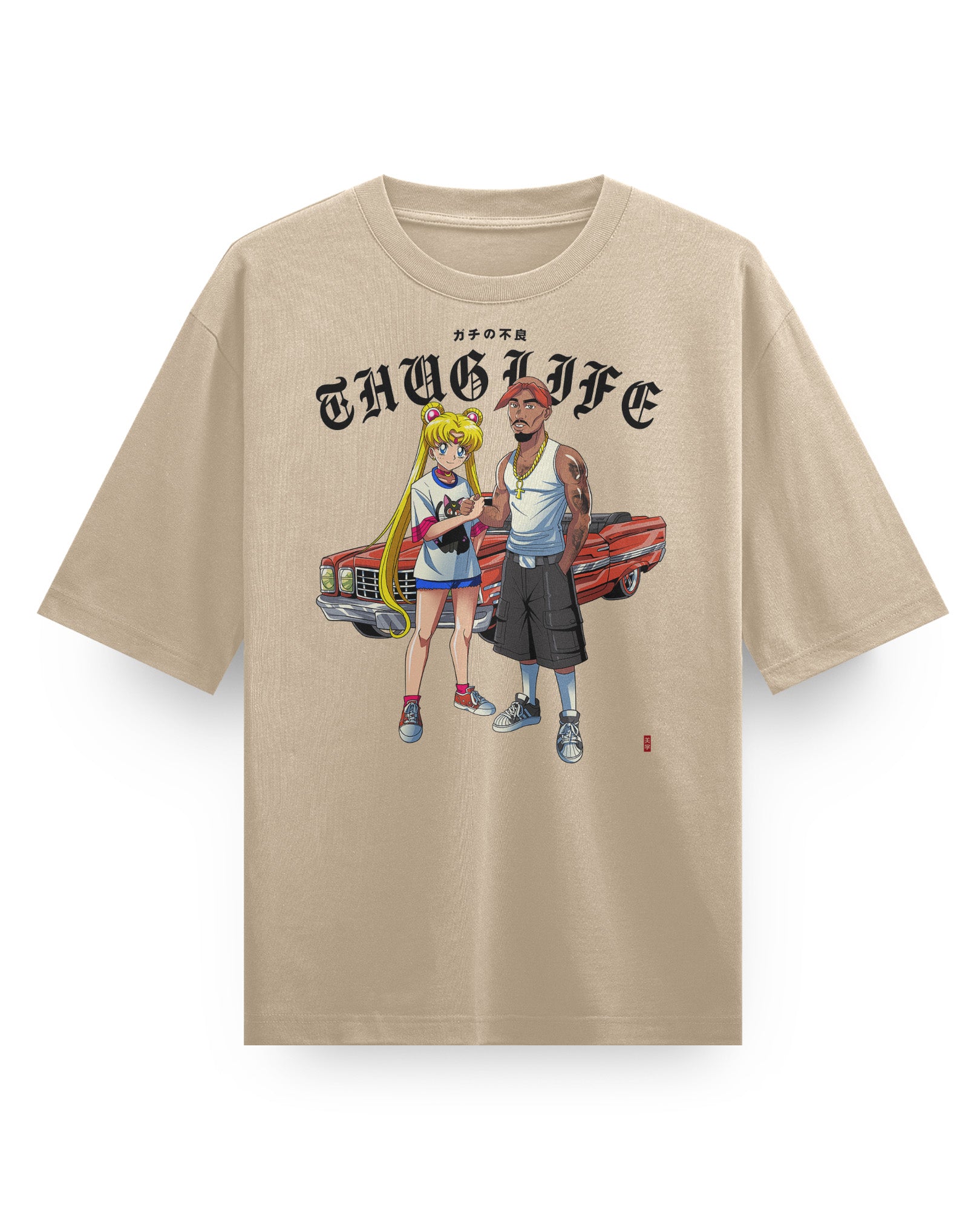 [LIMITED] THUG LIFE (Sailor X Pac) - Oversized Heavy Tee