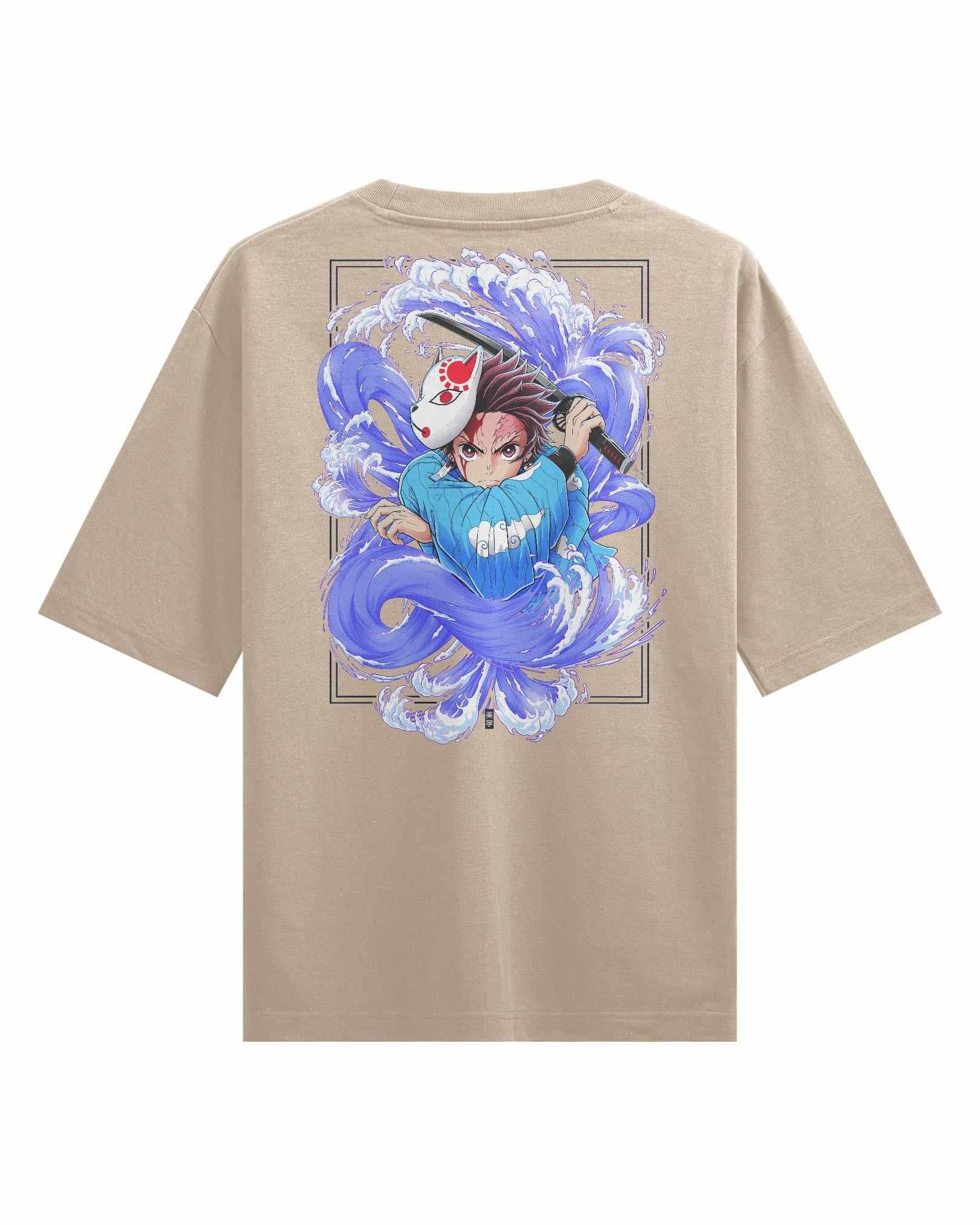 Water Breathing - Oversized Heavy tee-Faded Black-S-Iced Tea Aesthetics