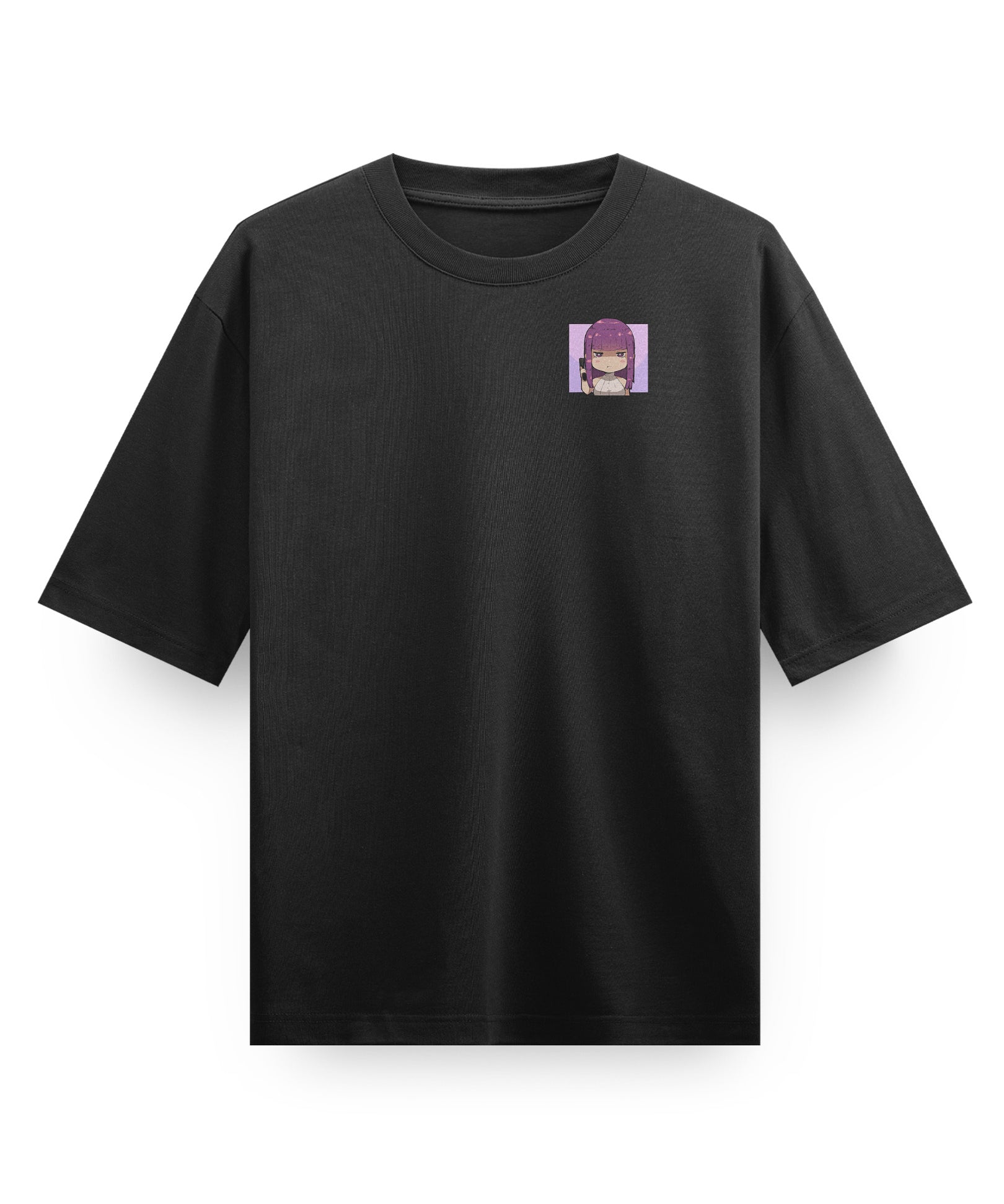 Agent Fern - Oversized Heavy Tee-Faded Black-S-Iced Tea Aesthetics