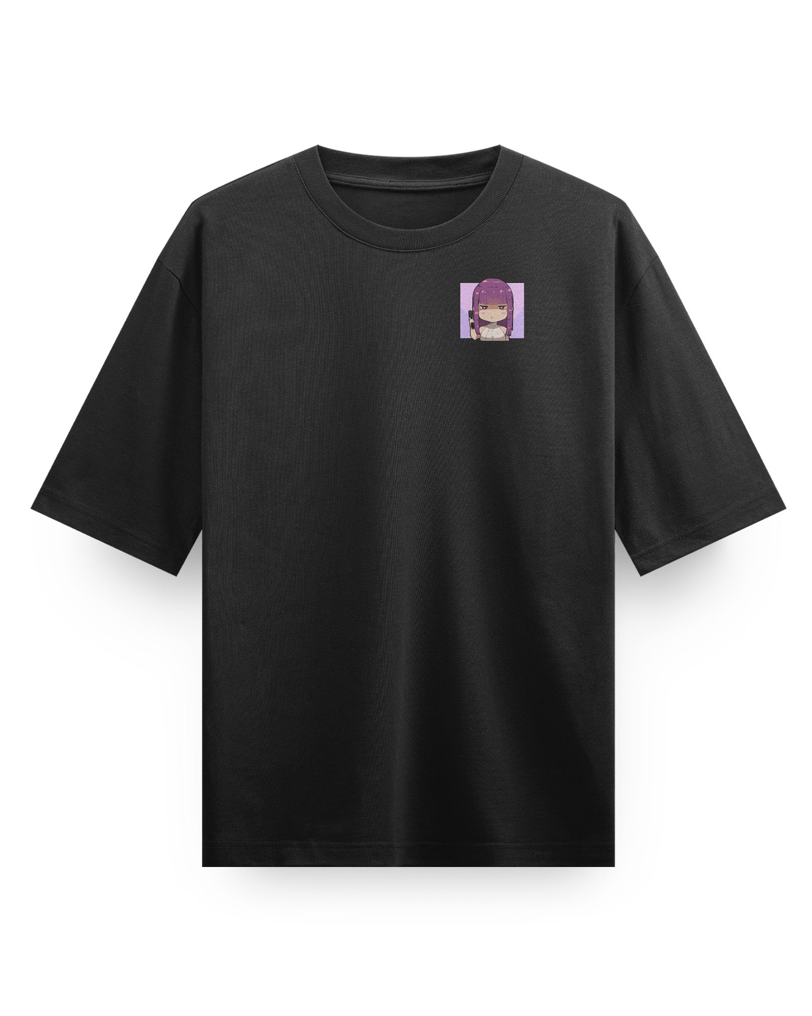 Agent Fern - Oversized Heavy Tee-Faded Black-S-Iced Tea Aesthetics