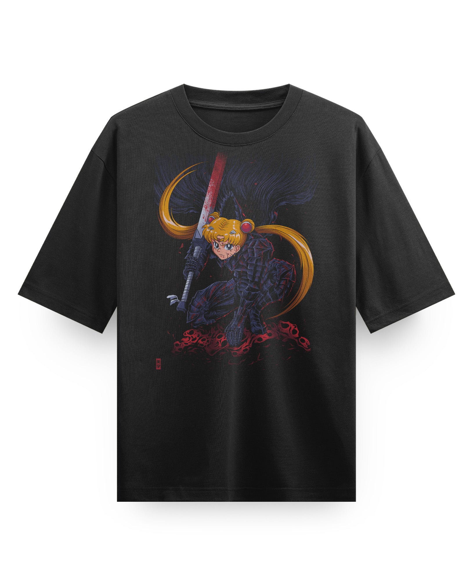Black Swordsmoon - Oversized Heavy Tee