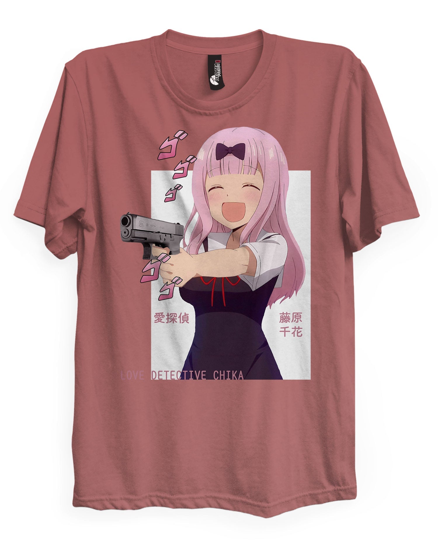 Love Detective Chika - T-Shirt-Black-S-Iced Tea Aesthetics
