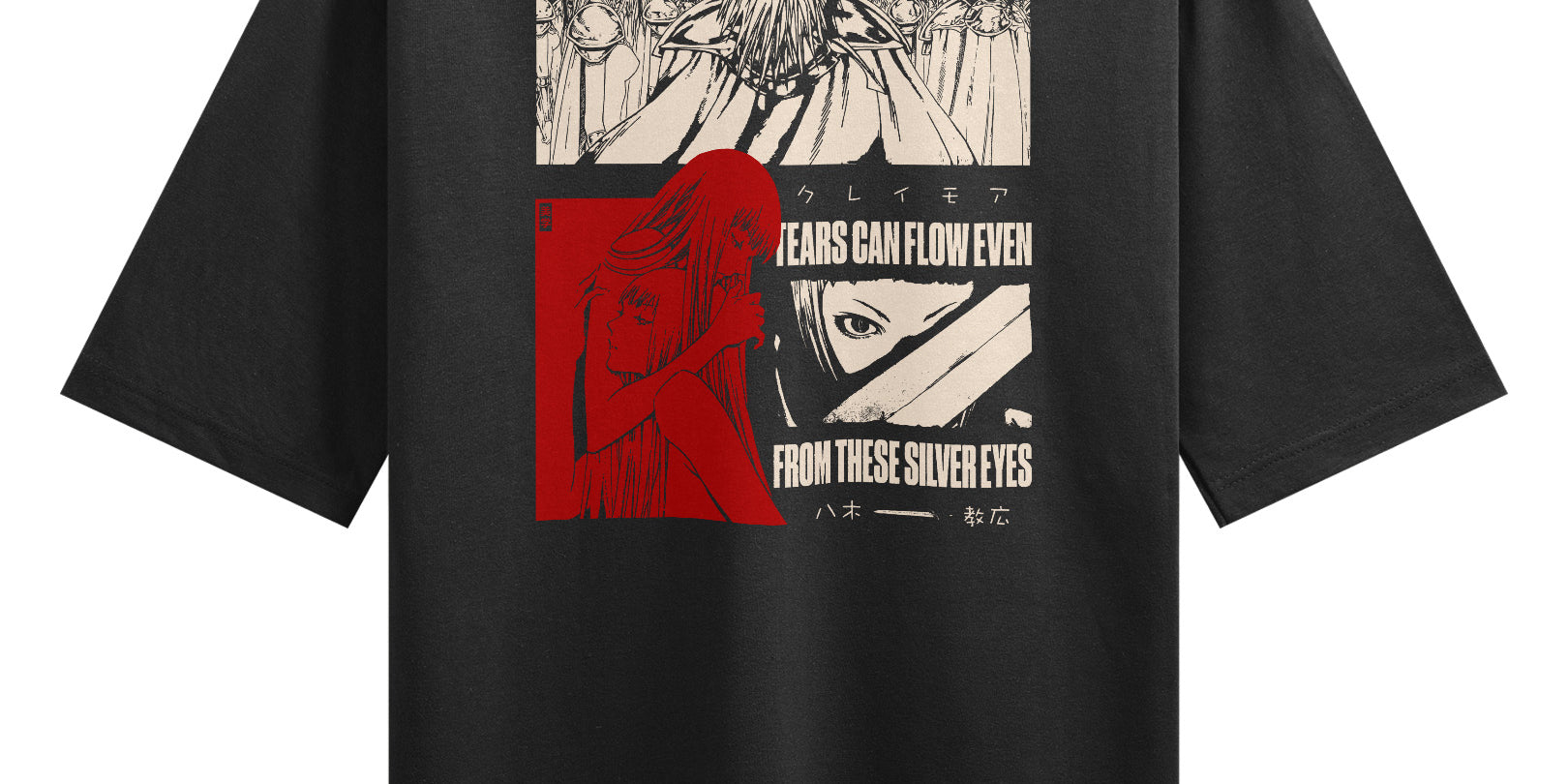 CLAYMORE (TEARS) - Oversized Heavy Tee-S-Iced Tea Aesthetics