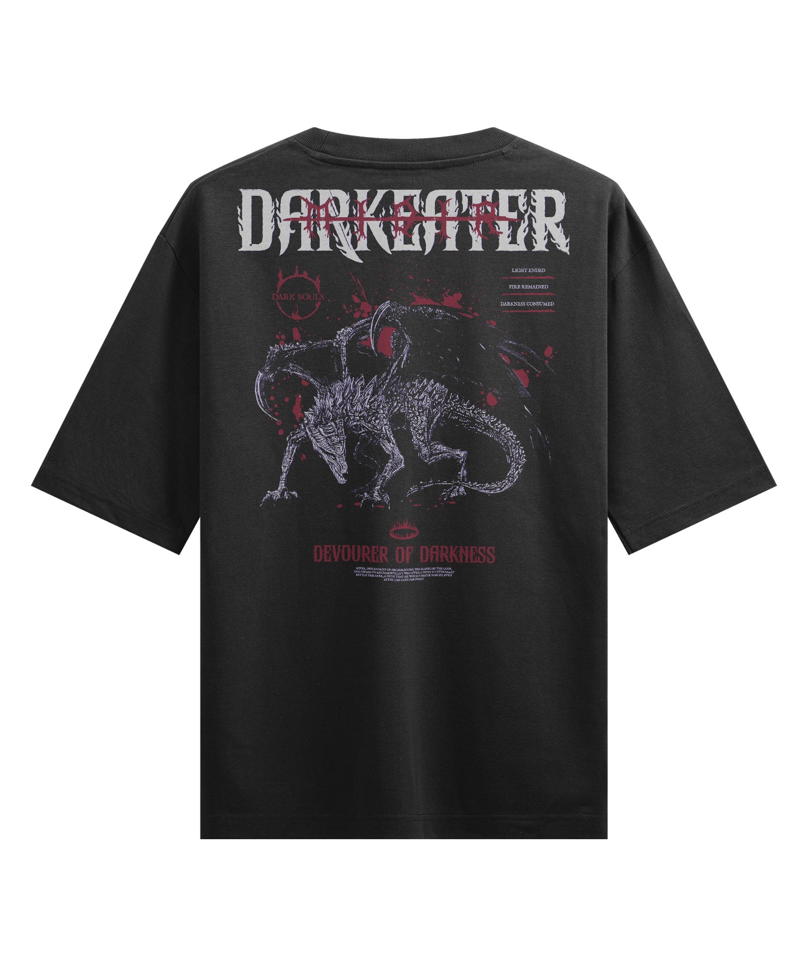 MIDIR (DARKEATER) - Oversized Heavy Tee-Faded Black-S-Iced Tea Aesthetics