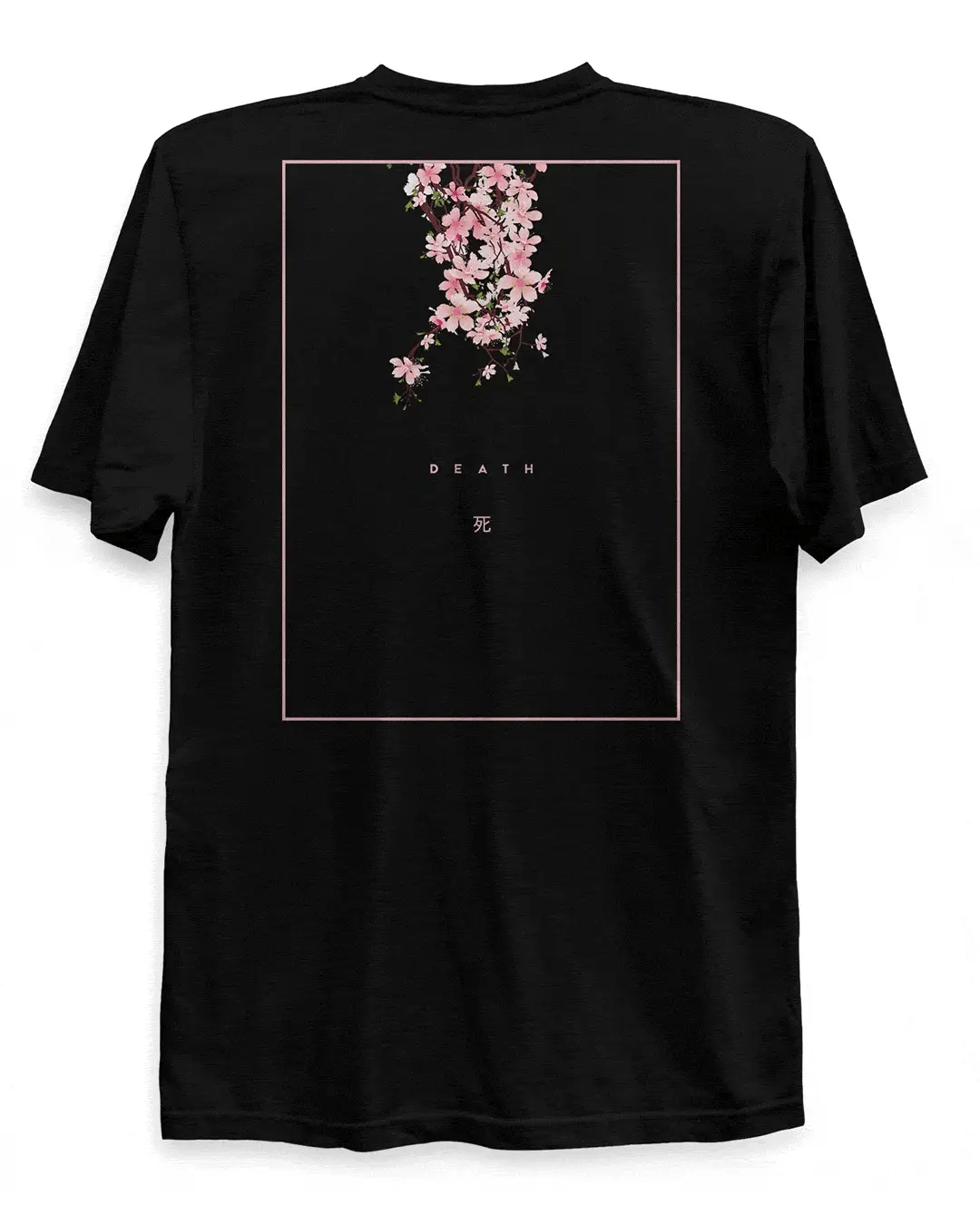 Death (ROSE) - T-Shirt Back Print-Black-S-Iced Tea Aesthetics