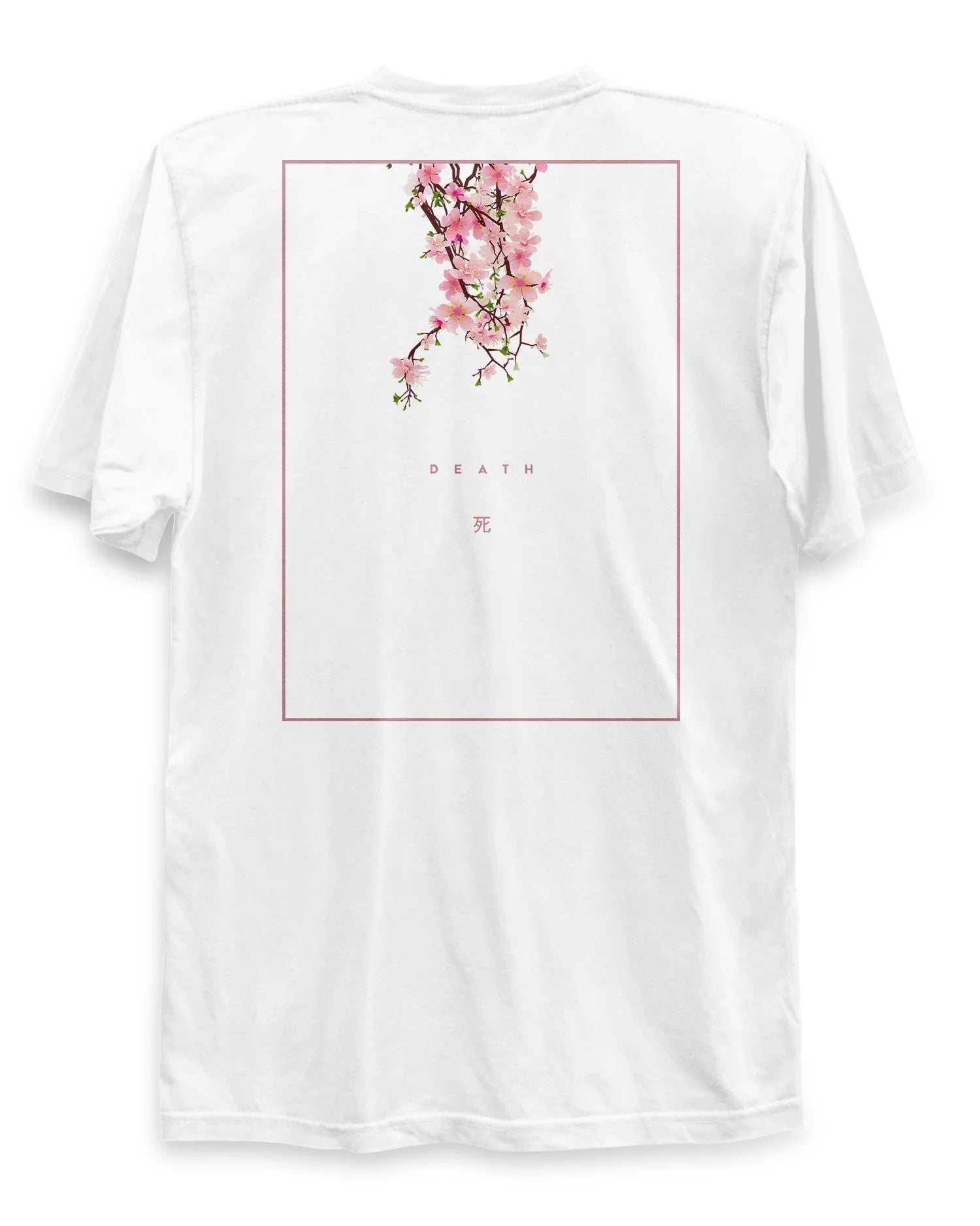 Death (ROSE) - T-Shirt Back Print-Black-S-Iced Tea Aesthetics