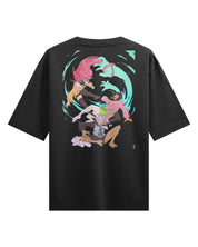 Encounter (Acro-Silky) - Oversized Heavy Tee-Faded Black-S-Iced Tea Aesthetics