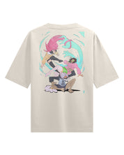 Encounter (Acro-Silky) - Oversized Heavy Tee-Faded Black-S-Iced Tea Aesthetics