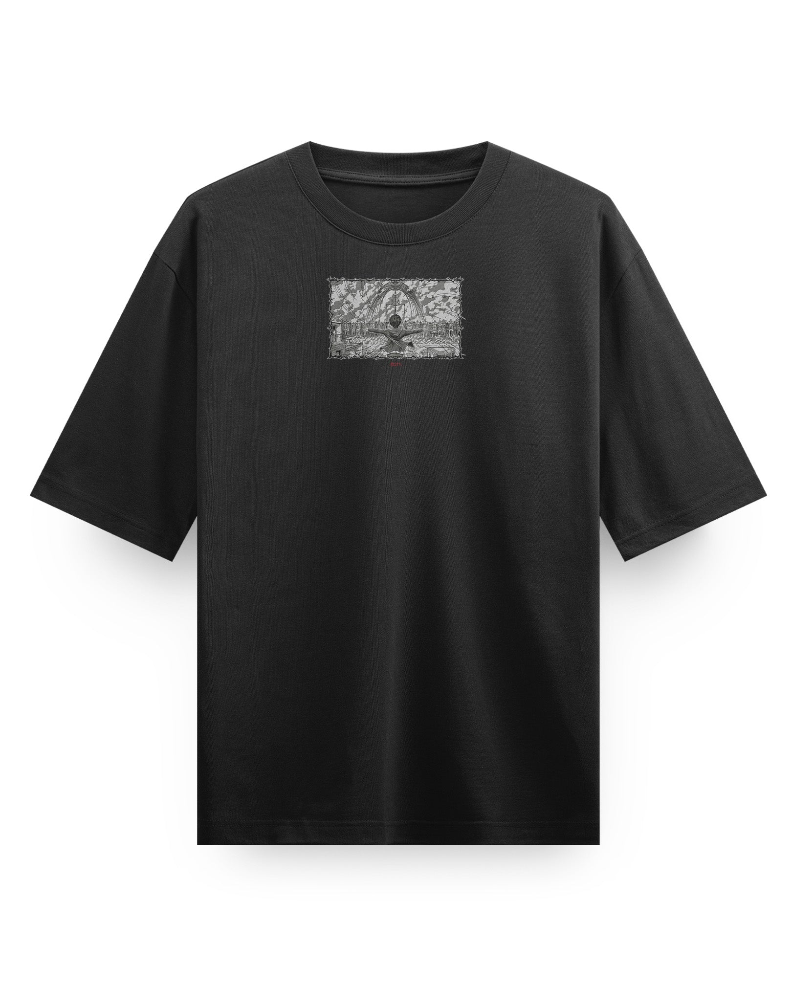 Revenge - Oversized Heavy tee-Faded Black-S-Iced Tea Aesthetics