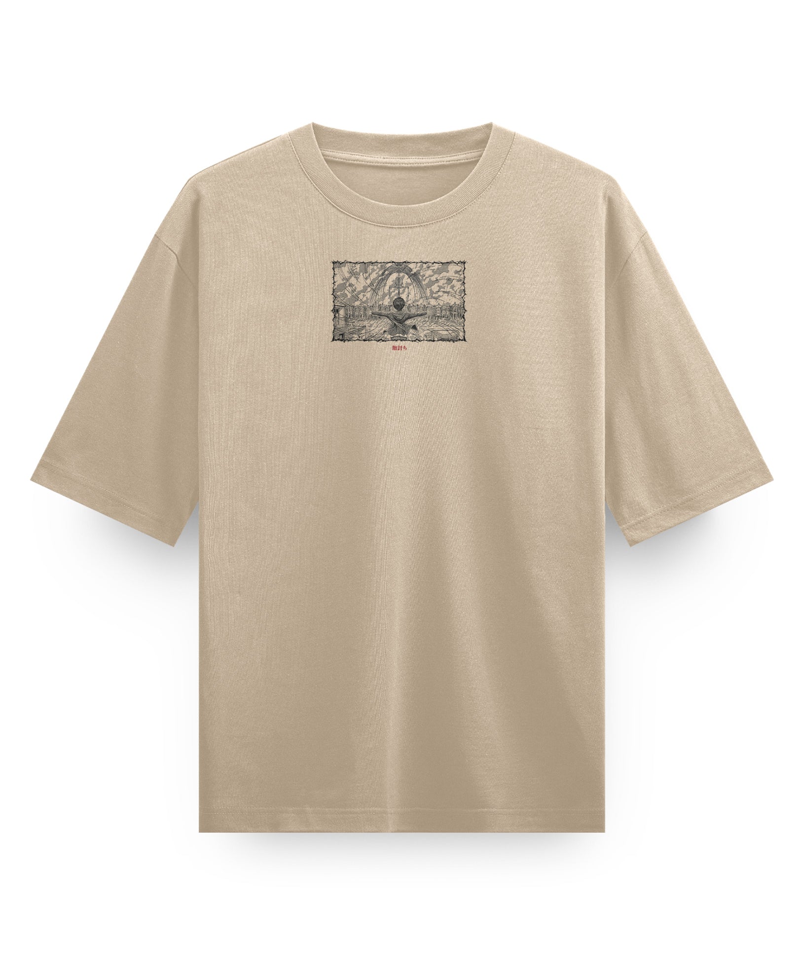 Revenge - Oversized Heavy tee-Faded Black-S-Iced Tea Aesthetics