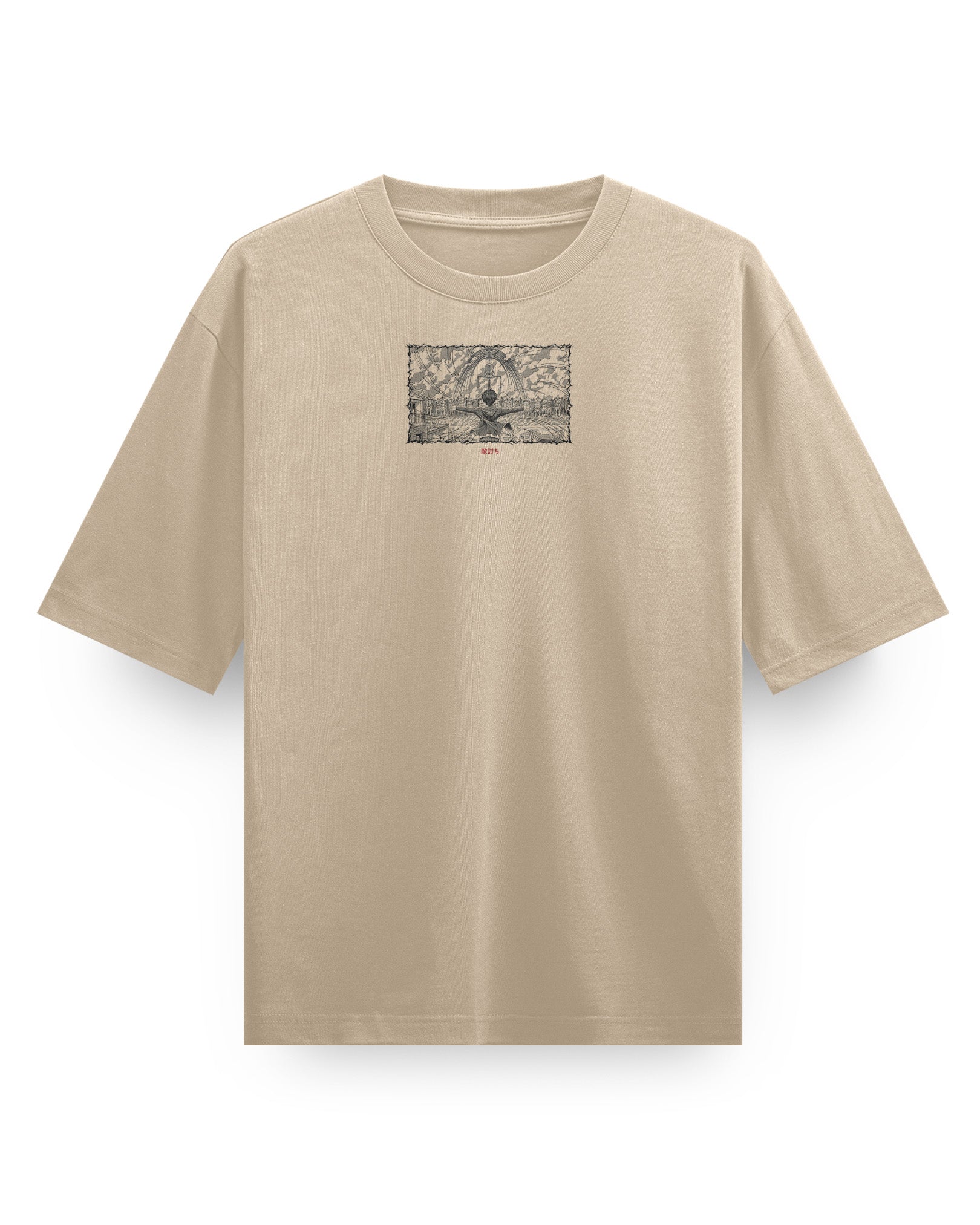 Revenge - Oversized Heavy tee-Faded Black-S-Iced Tea Aesthetics