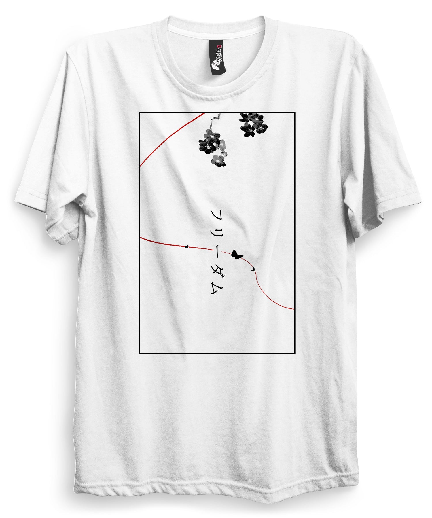 Freedom フリーダム - T-Shirt-White-S-Iced Tea Aesthetics