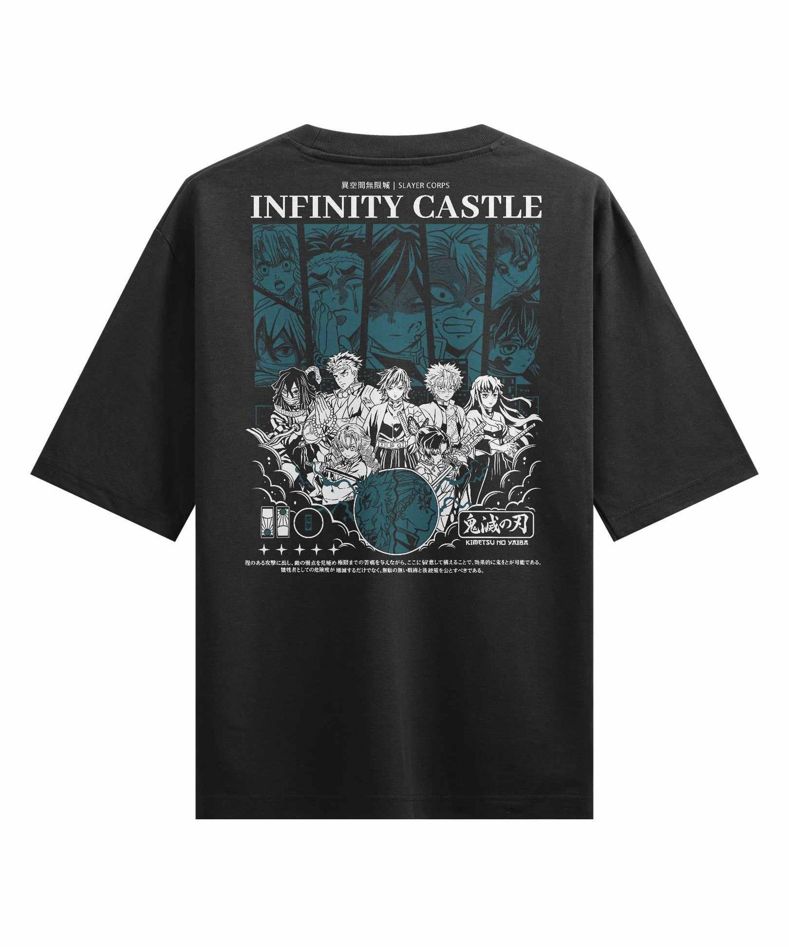 INFINITY CASTLE (SLAYER CORPS) - Oversized Heavy Tee-S-Iced Tea Aesthetics