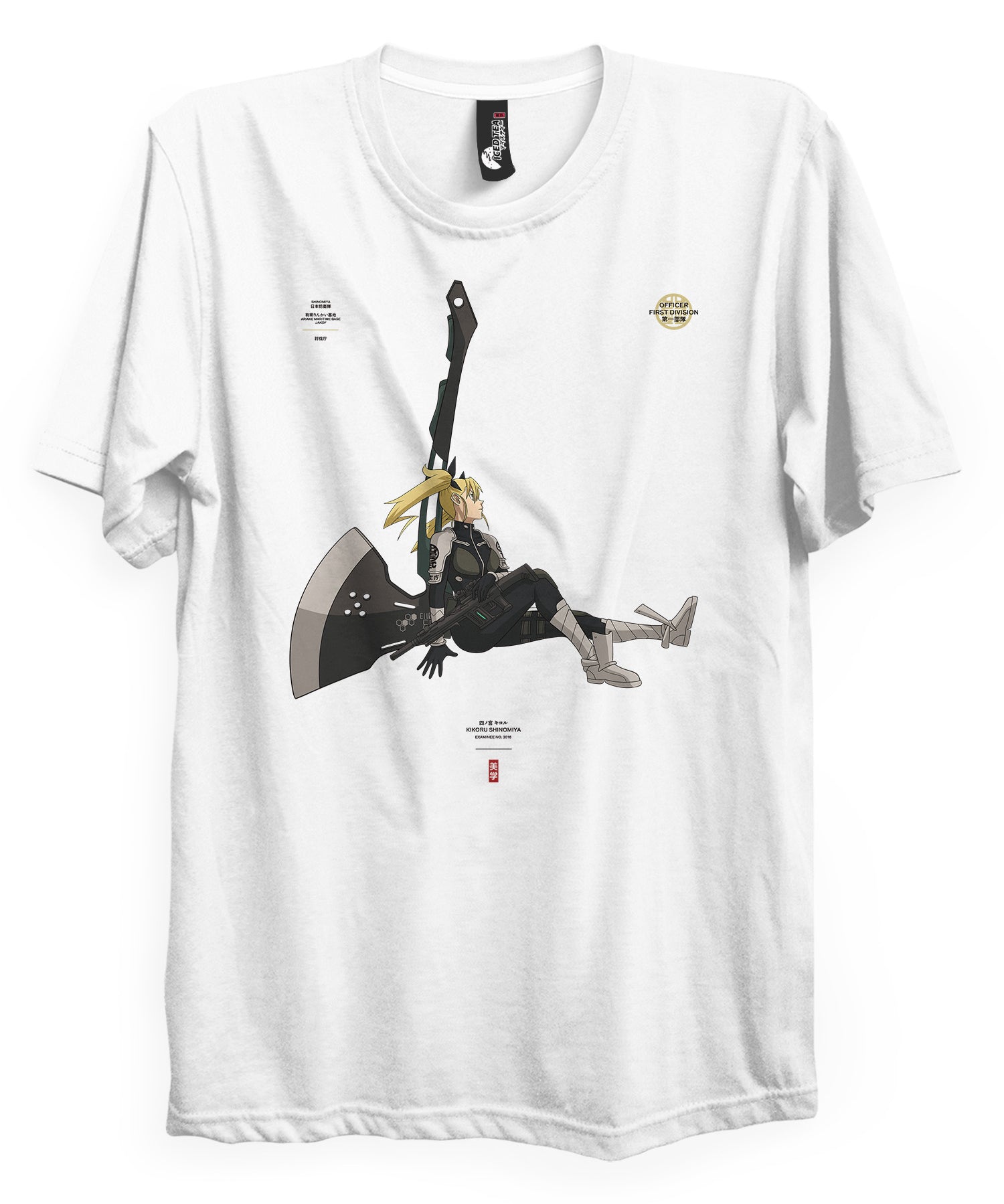 Kikoru (Officer) - T-Shirt-Black-S-Iced Tea Aesthetics