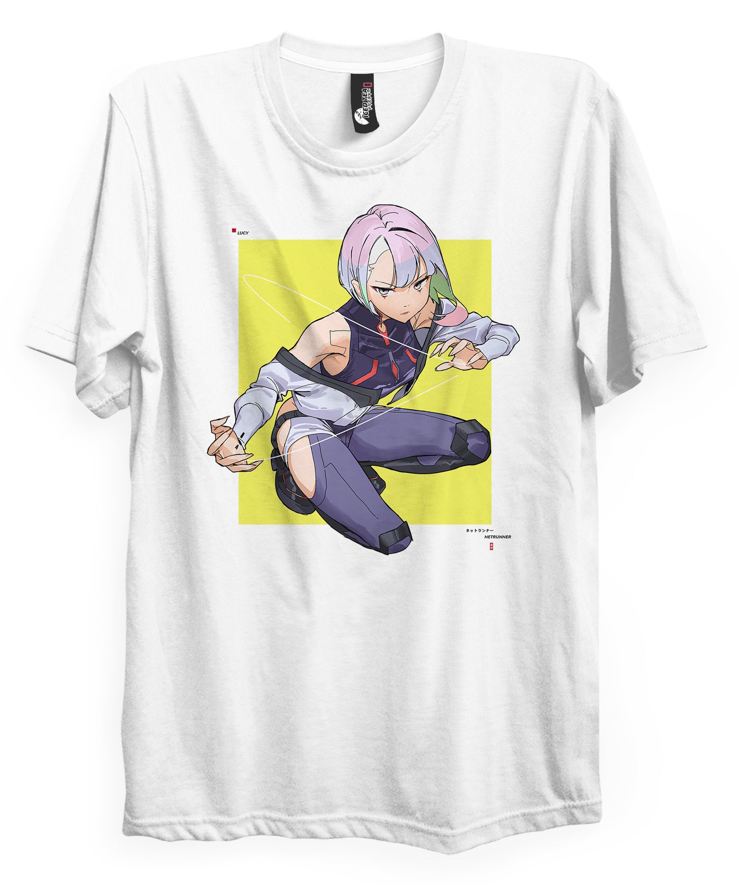 Lucy (YELLOW) - T-Shirt-Black-S-Iced Tea Aesthetics