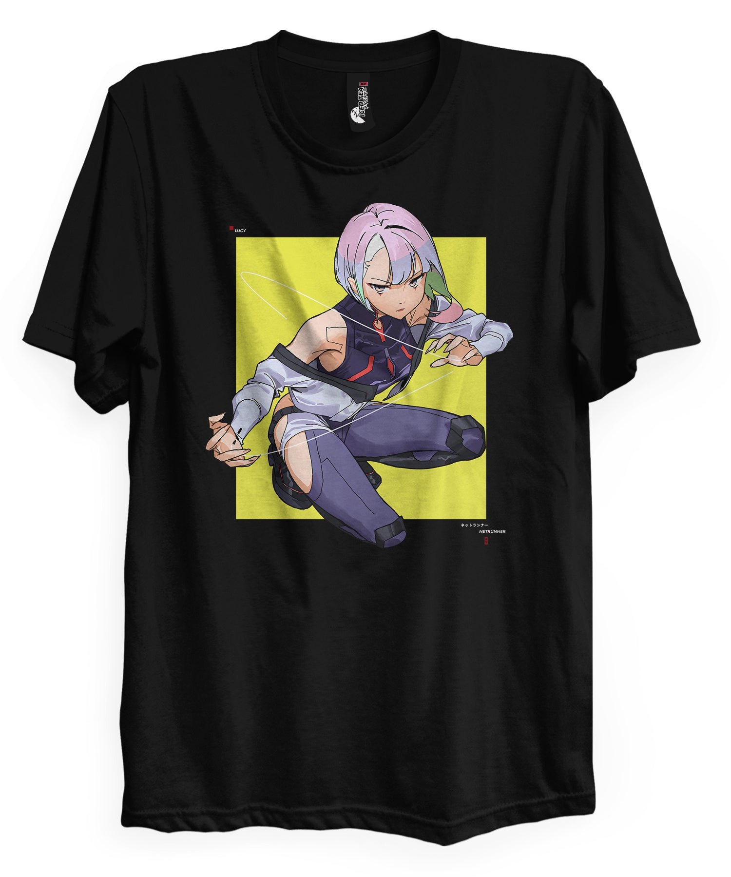 Lucy (YELLOW) - T-Shirt-Black-S-Iced Tea Aesthetics