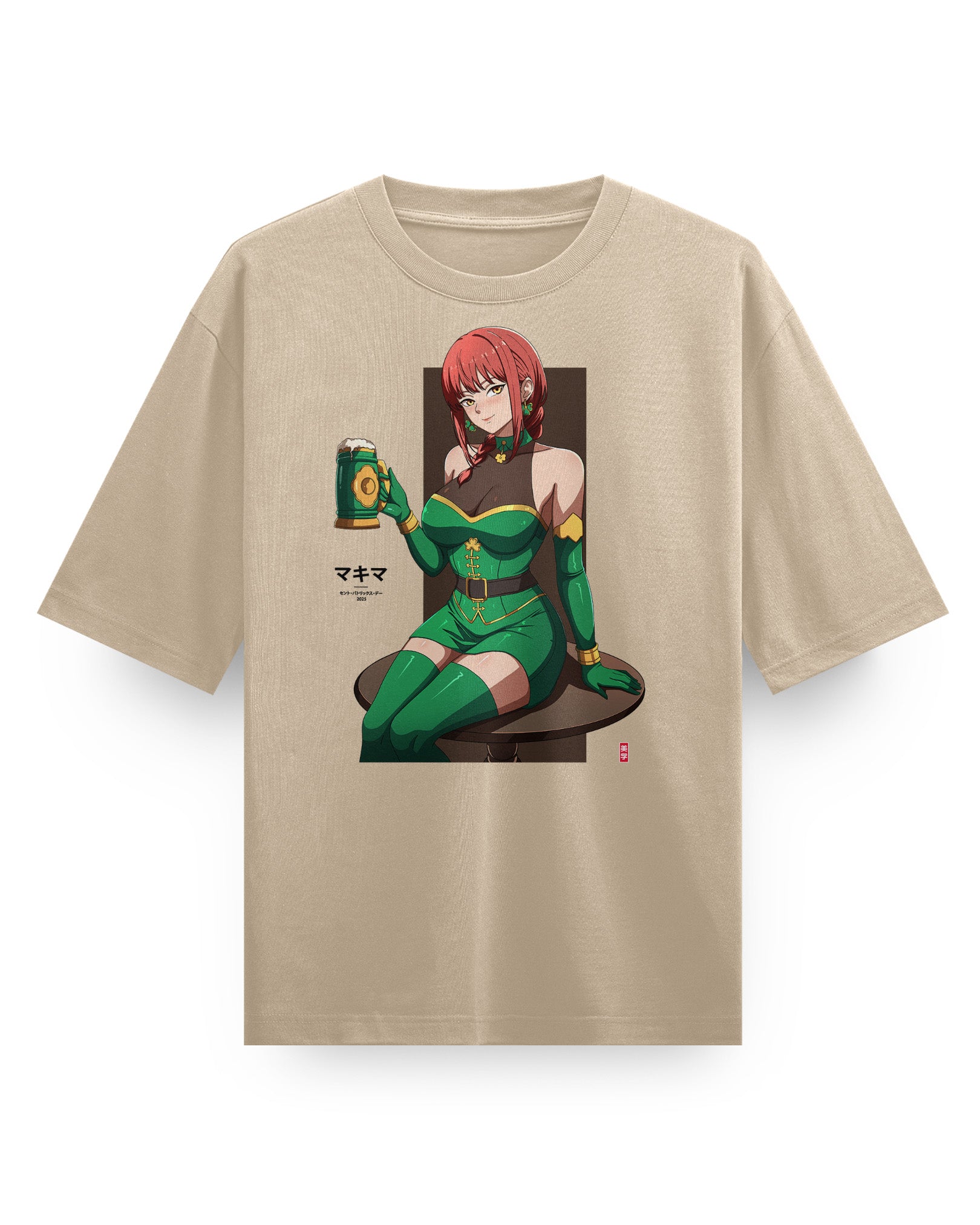 [St Patricks Exclusive] Makima - Oversized Heavy Tee