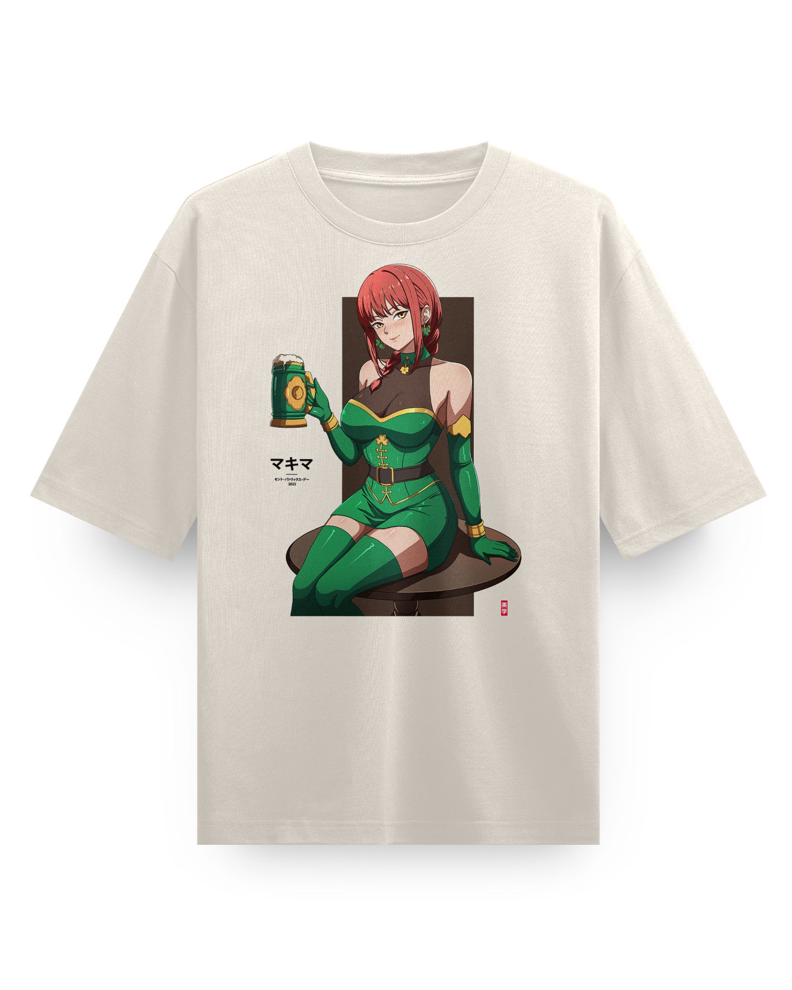 [St Patricks Exclusive] Makima - Oversized Heavy Tee
